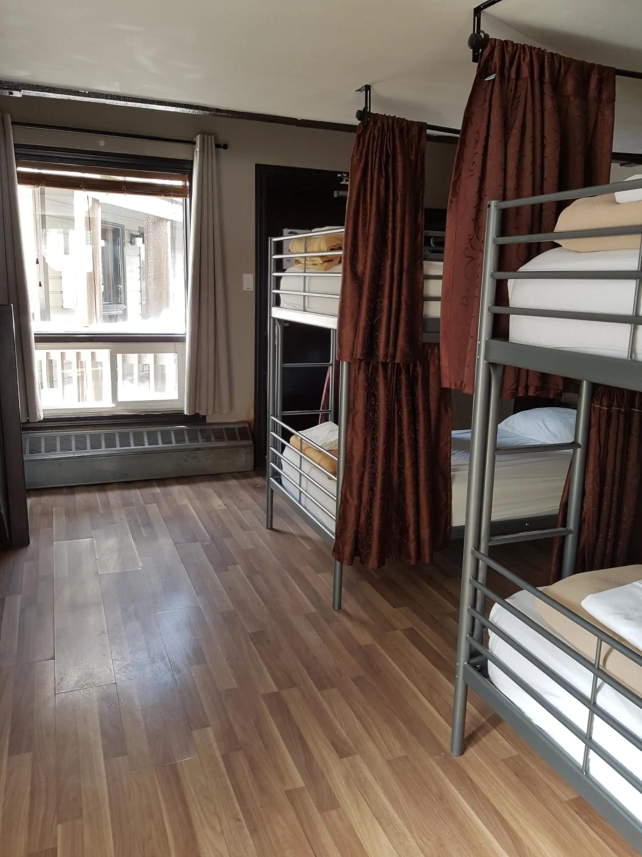 Bedroom, Bed in Banff International Hostel