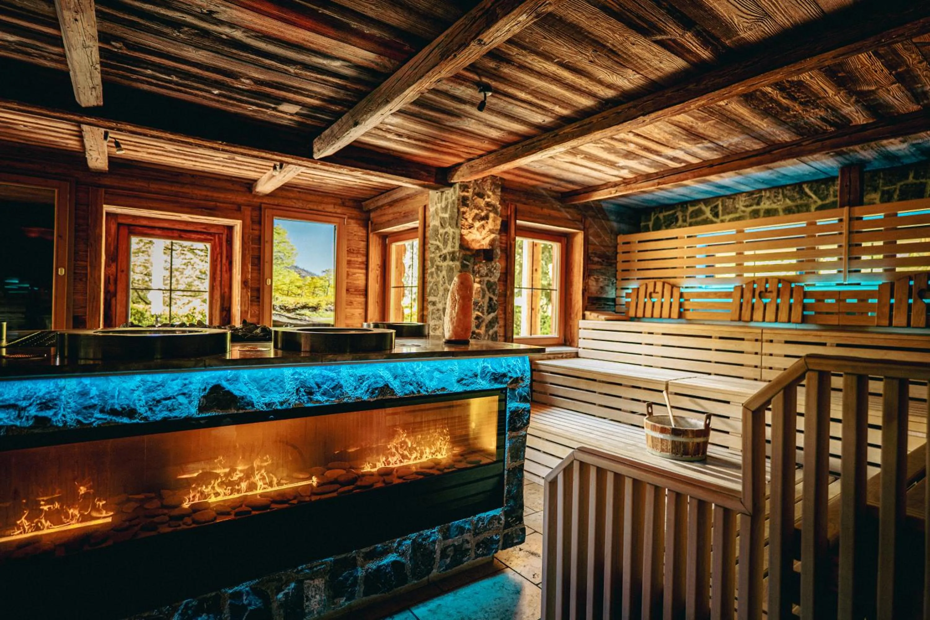 Sauna in Cocoon - Alpine Boutique Lodge