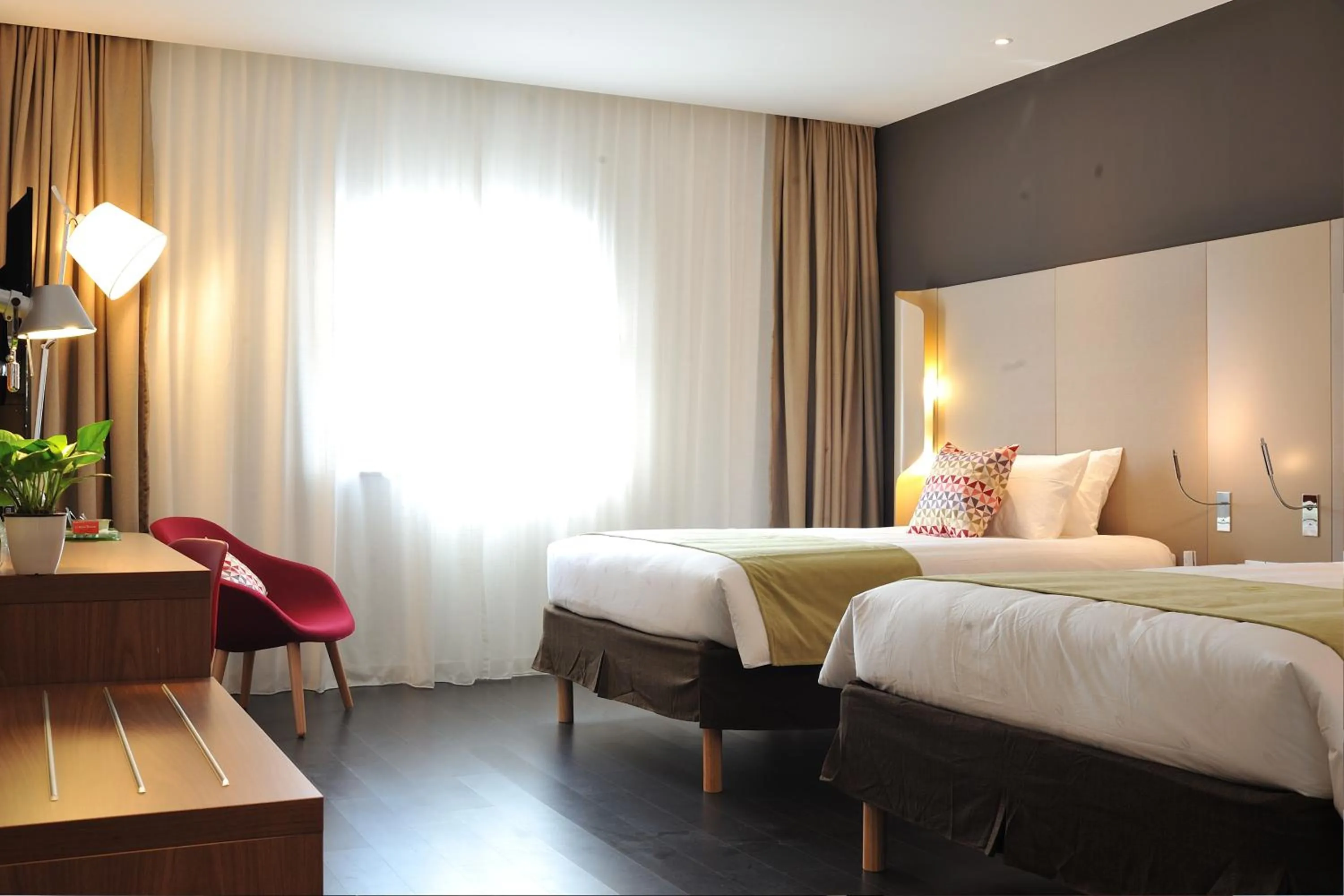 Bed in Campanile Shanghai Railway Station and People's Square