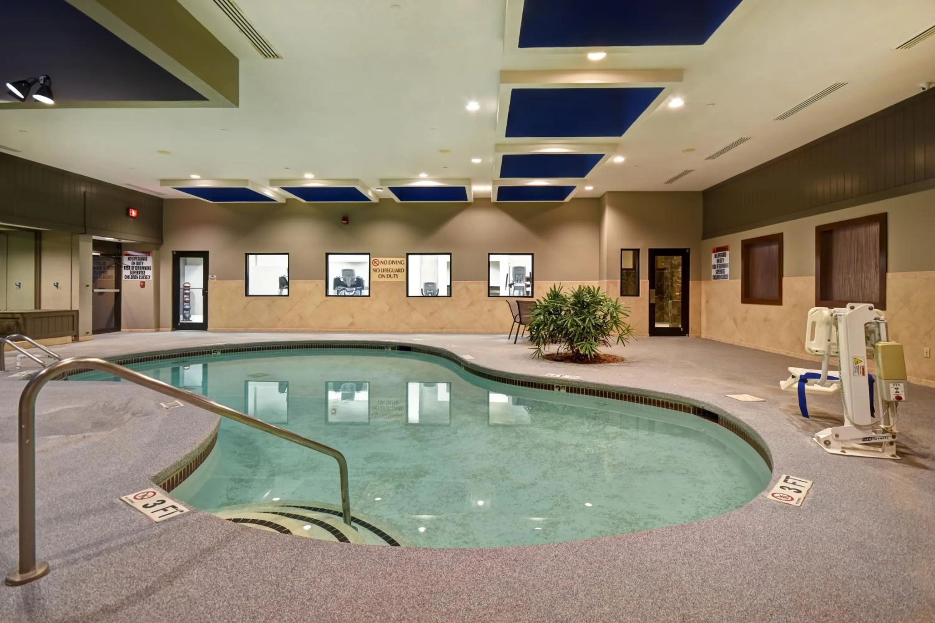 Pool view in DoubleTree by Hilton Augusta