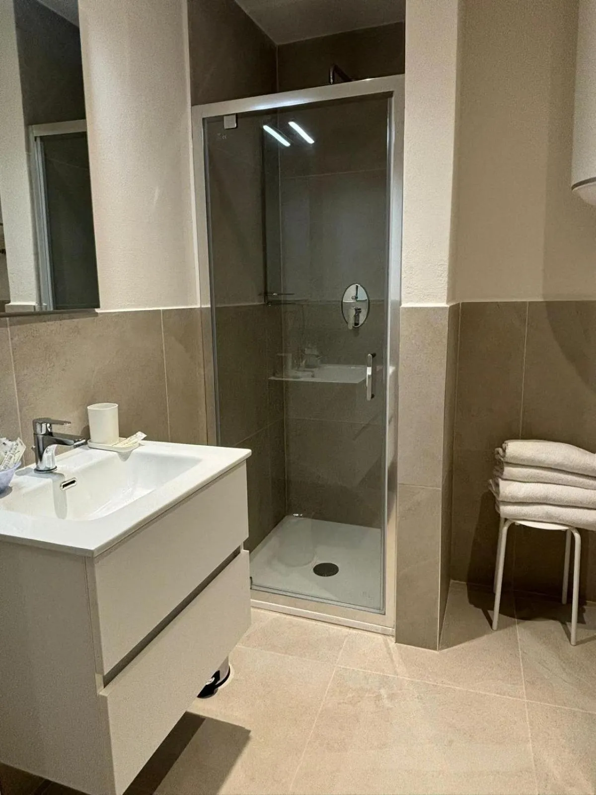 Shower in B&B Le Stanze del Duomo