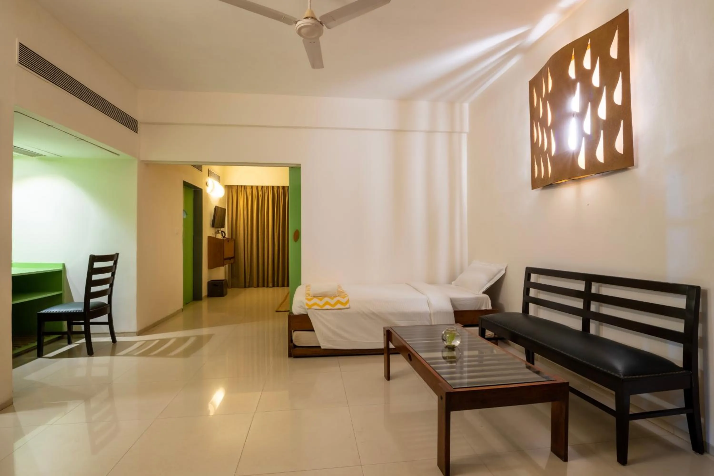 Living room in Sharanam Green Resort