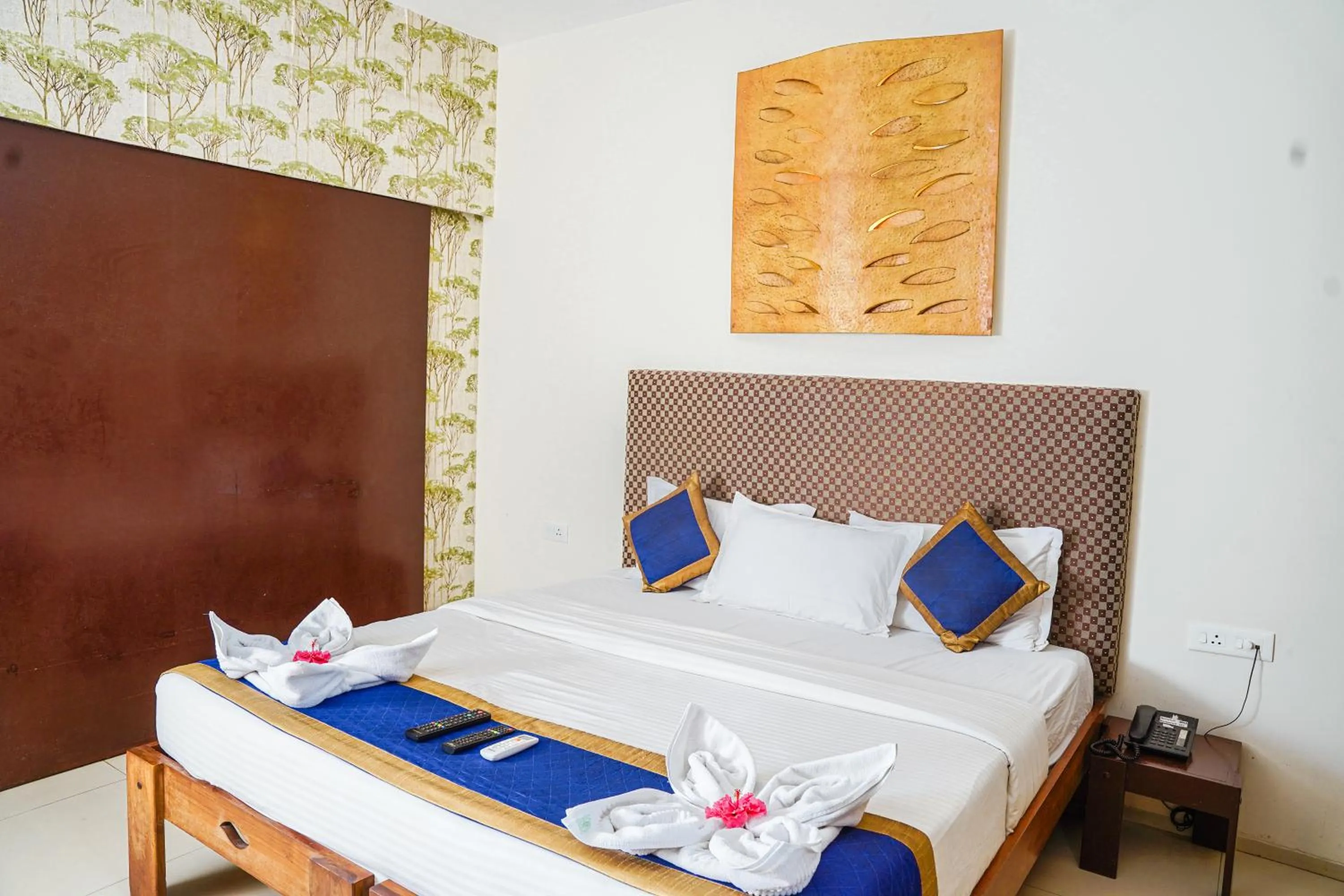 Bed in Sharanam Green Resort