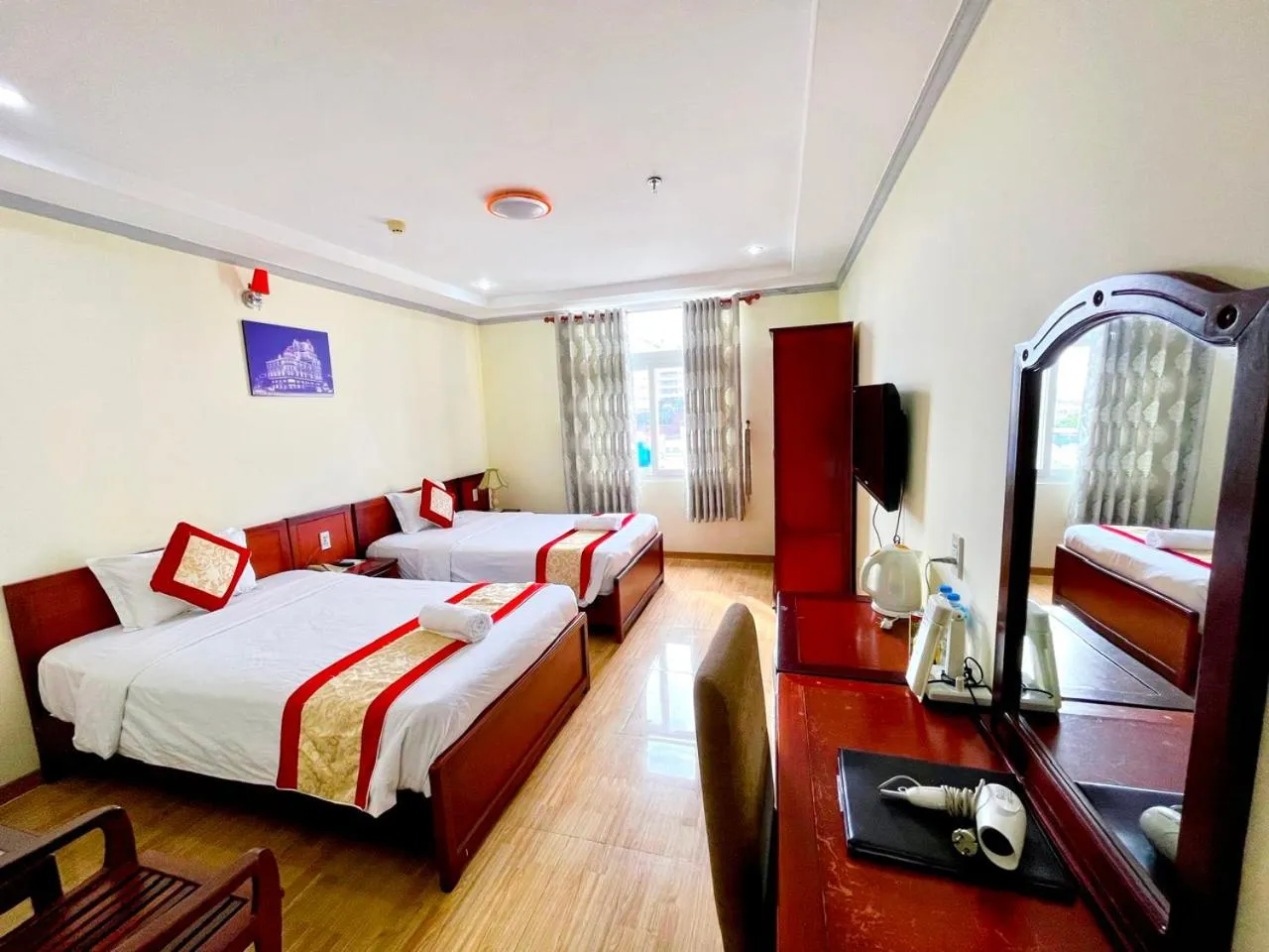 Bed in Asia Hotel Can Tho