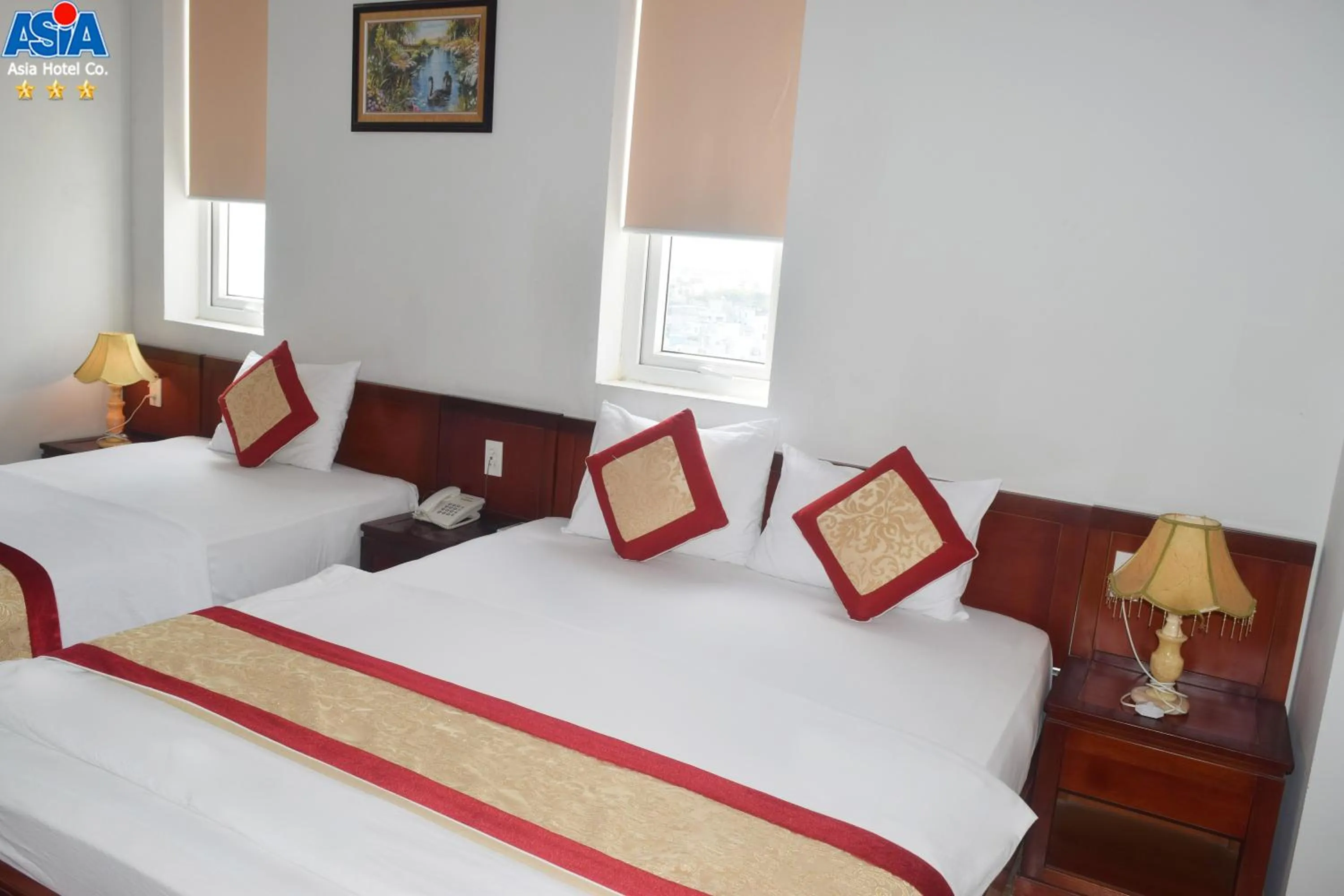 Bed in Asia Hotel Can Tho