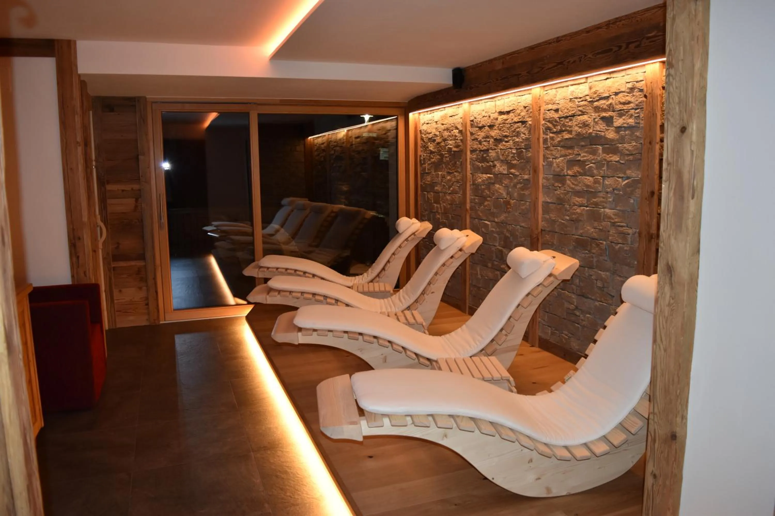 Sauna in Garni des Alpes