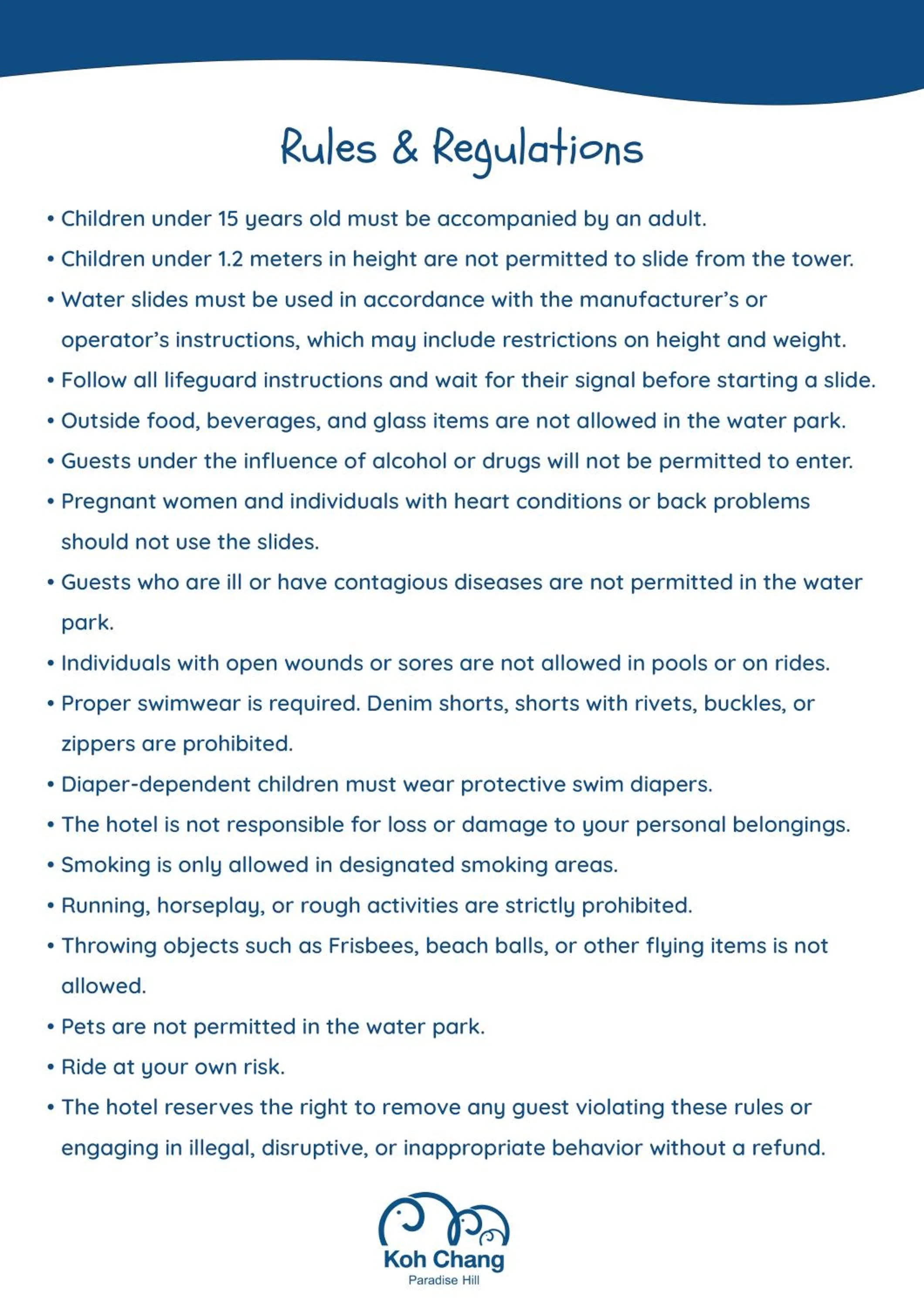 Aqua park in Koh Chang Paradise Hill