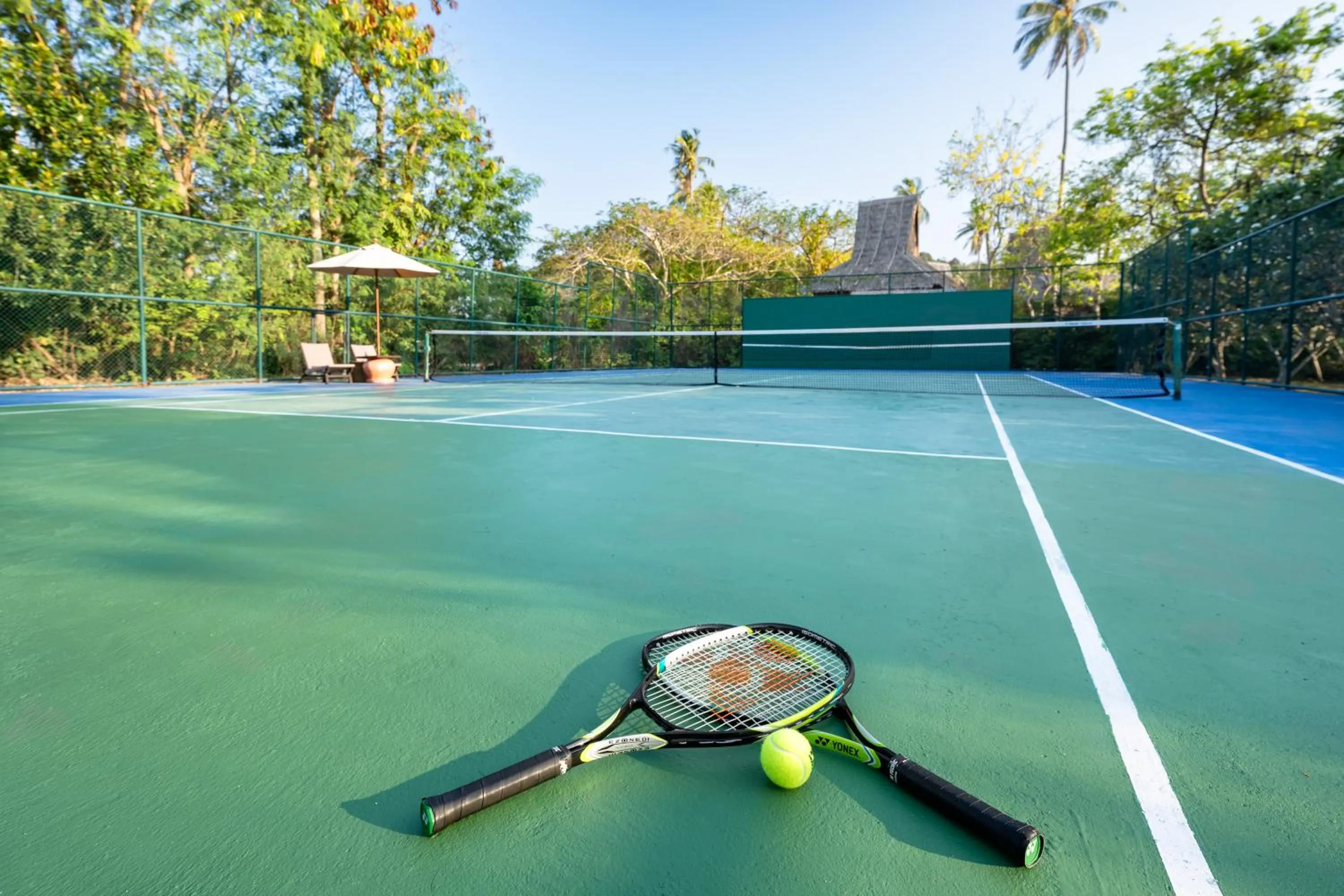 Tennis court in SAii Phi Phi Island Village