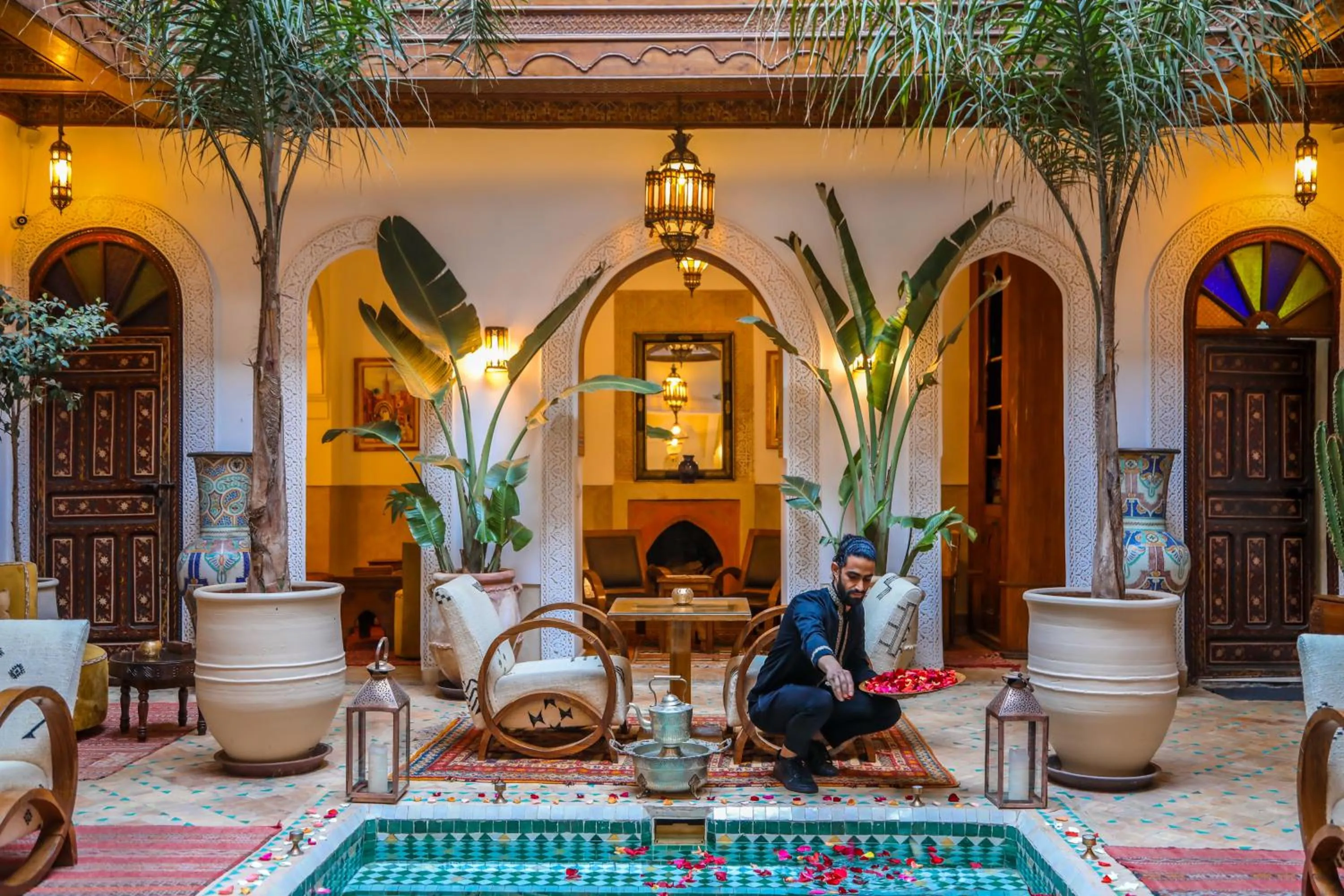 Patio in Riad Melhoun & Spa