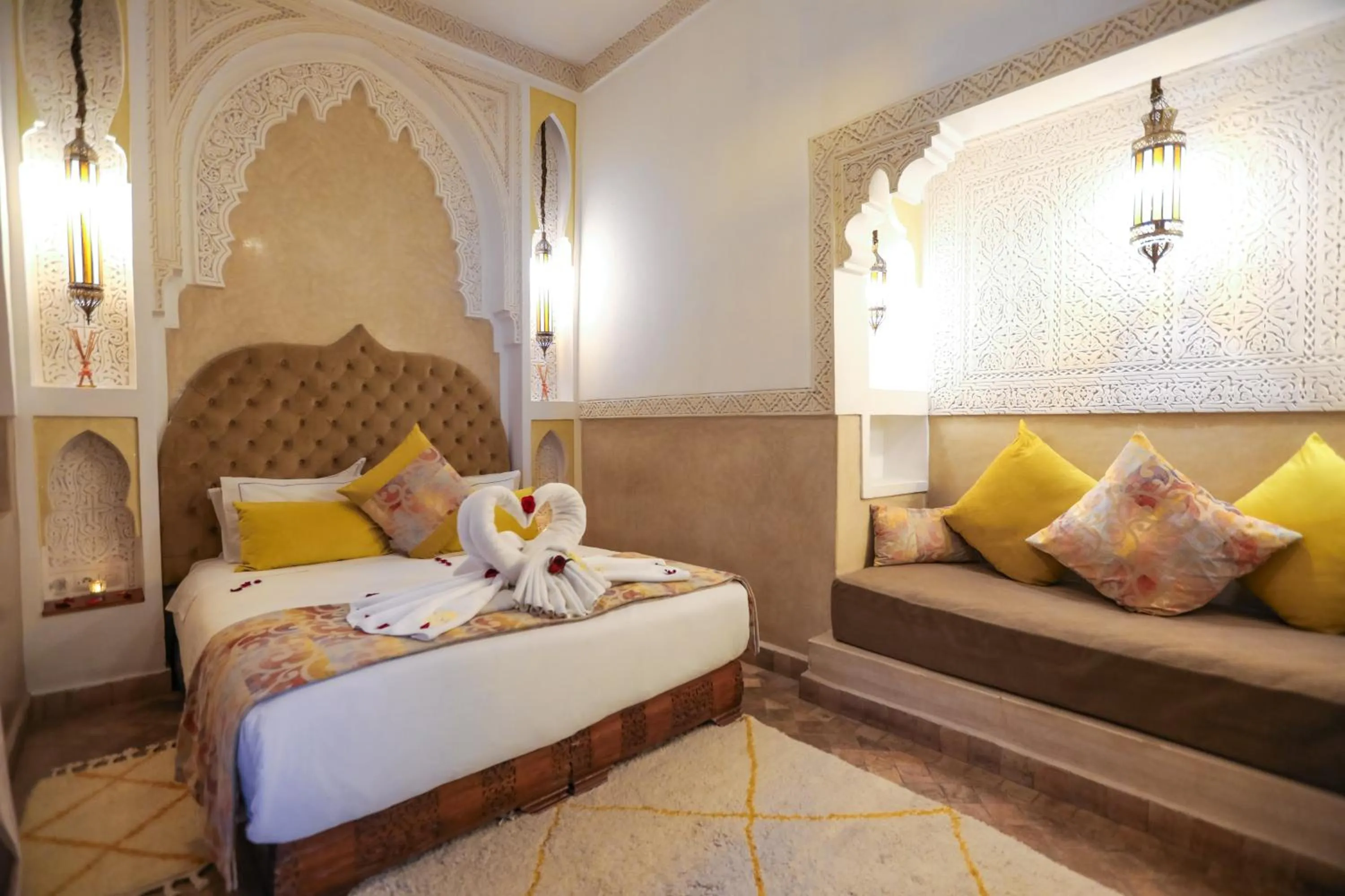 Bedroom, Bed in Riad Melhoun & Spa