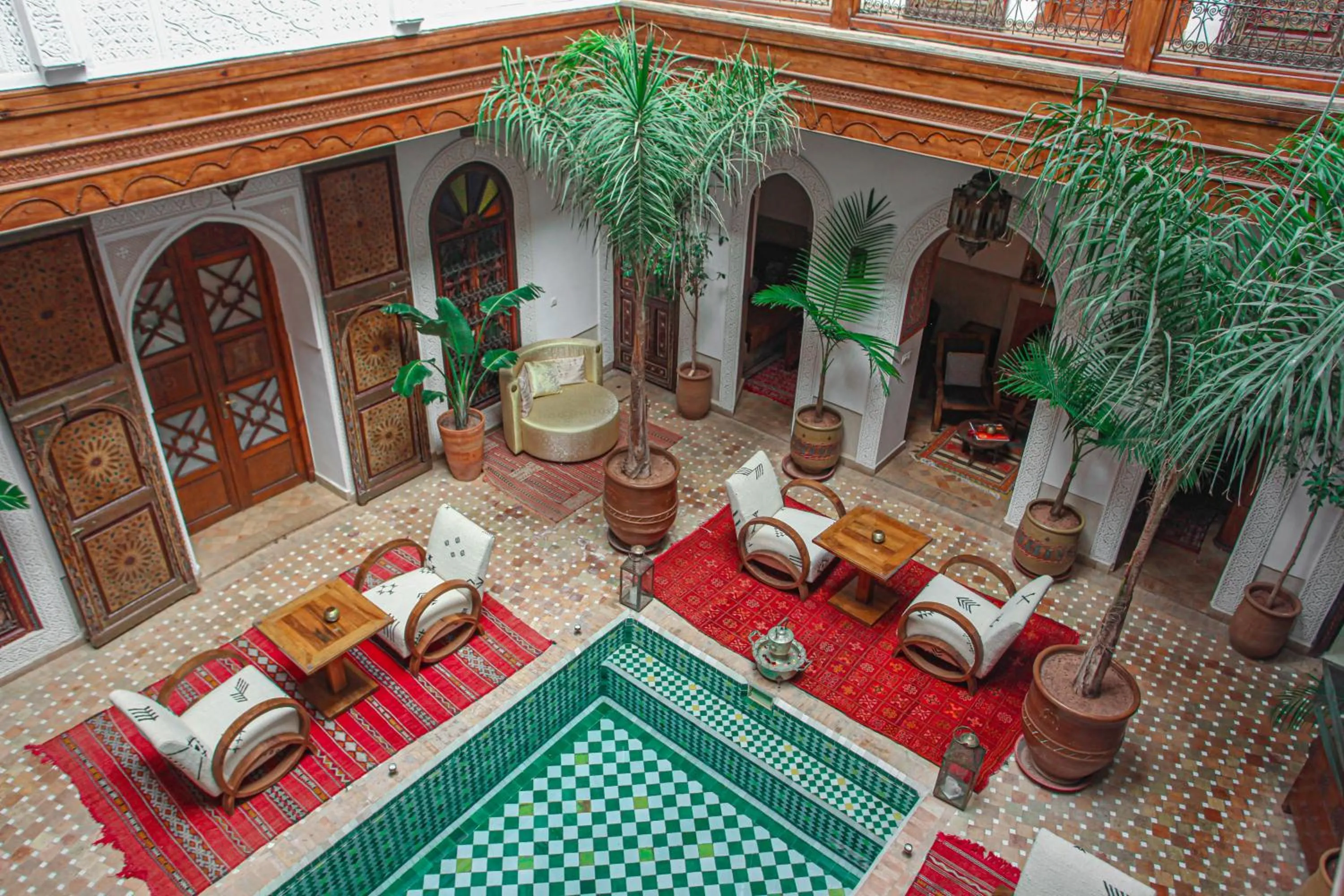 Pool view in Riad Melhoun & Spa