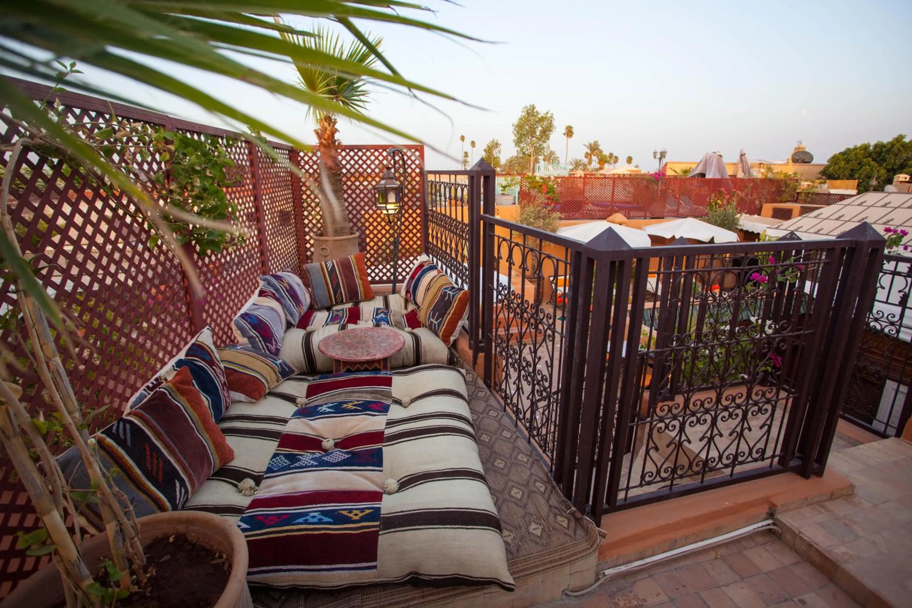Balcony/Terrace in Riad Melhoun & Spa