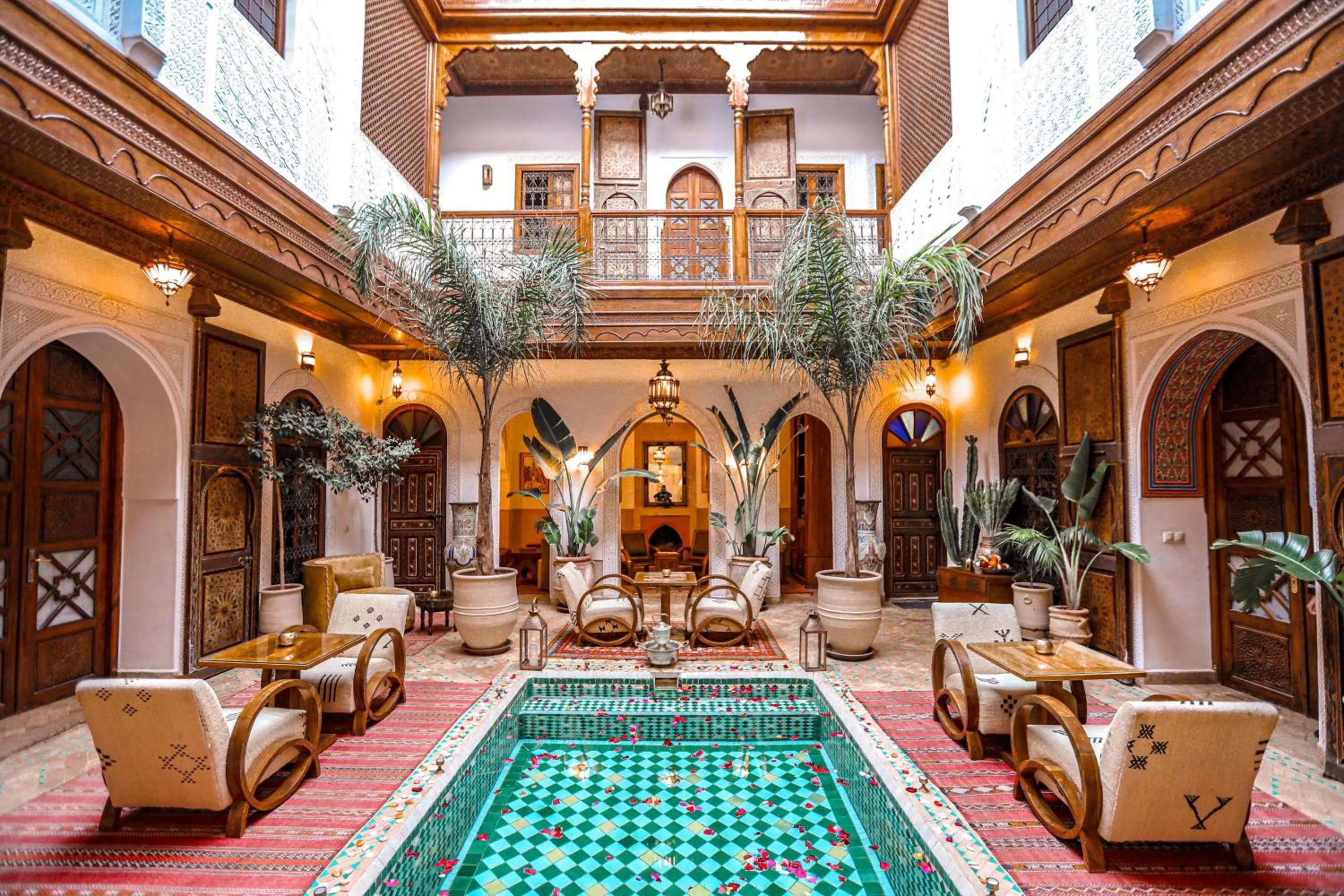 Patio in Riad Melhoun & Spa