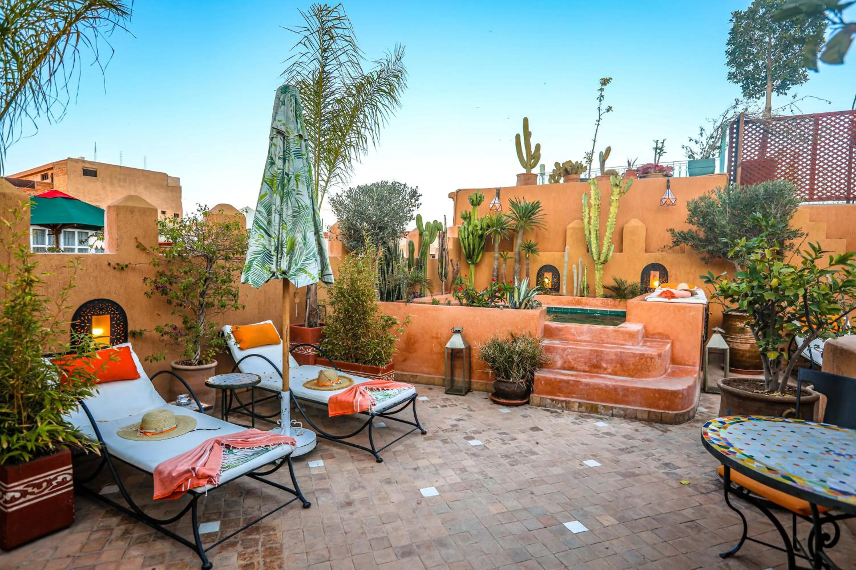 Balcony/Terrace in Riad Melhoun & Spa
