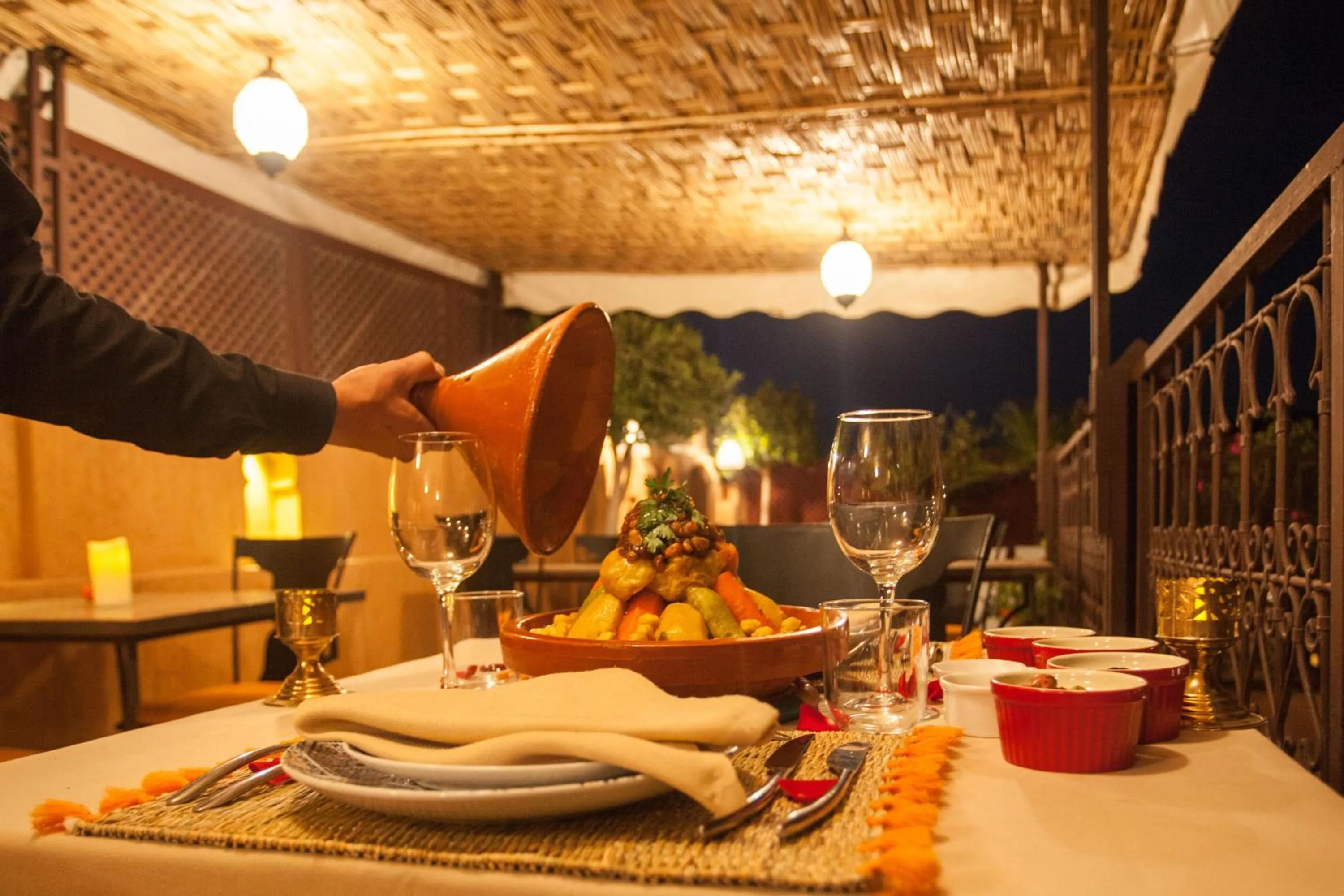 Restaurant/places to eat in Riad Melhoun & Spa