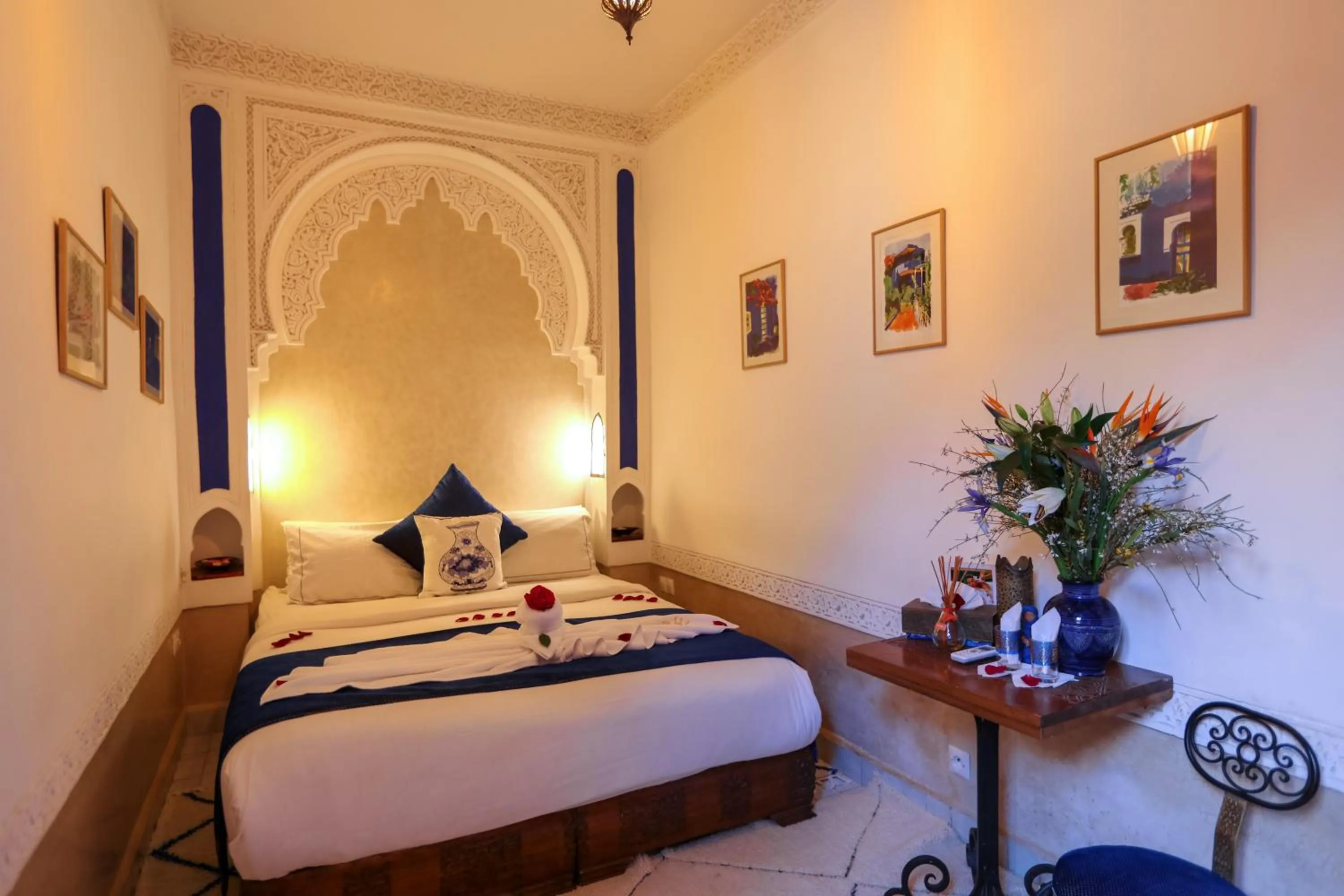 Bedroom, Bed in Riad Melhoun & Spa