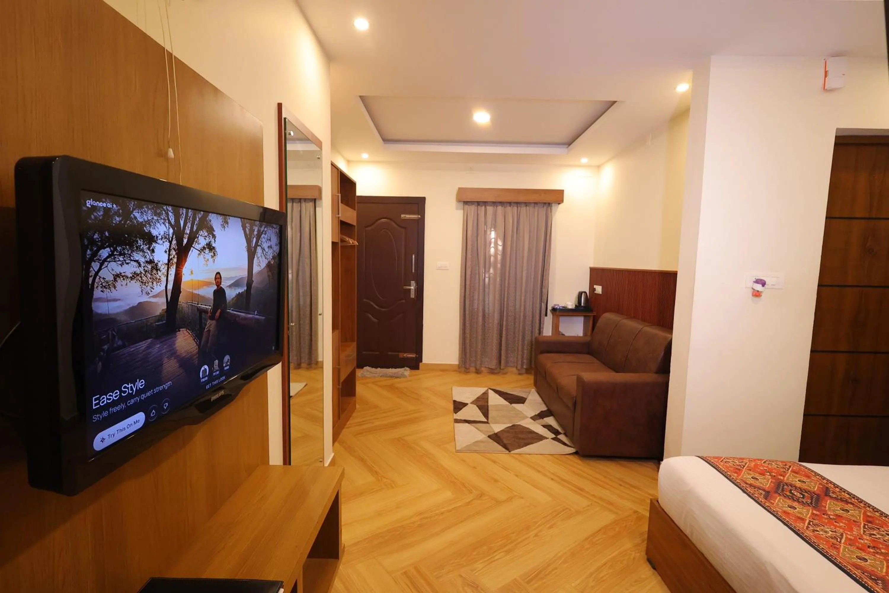 Bed in Le Eden Premium Wayanad Pool Resort