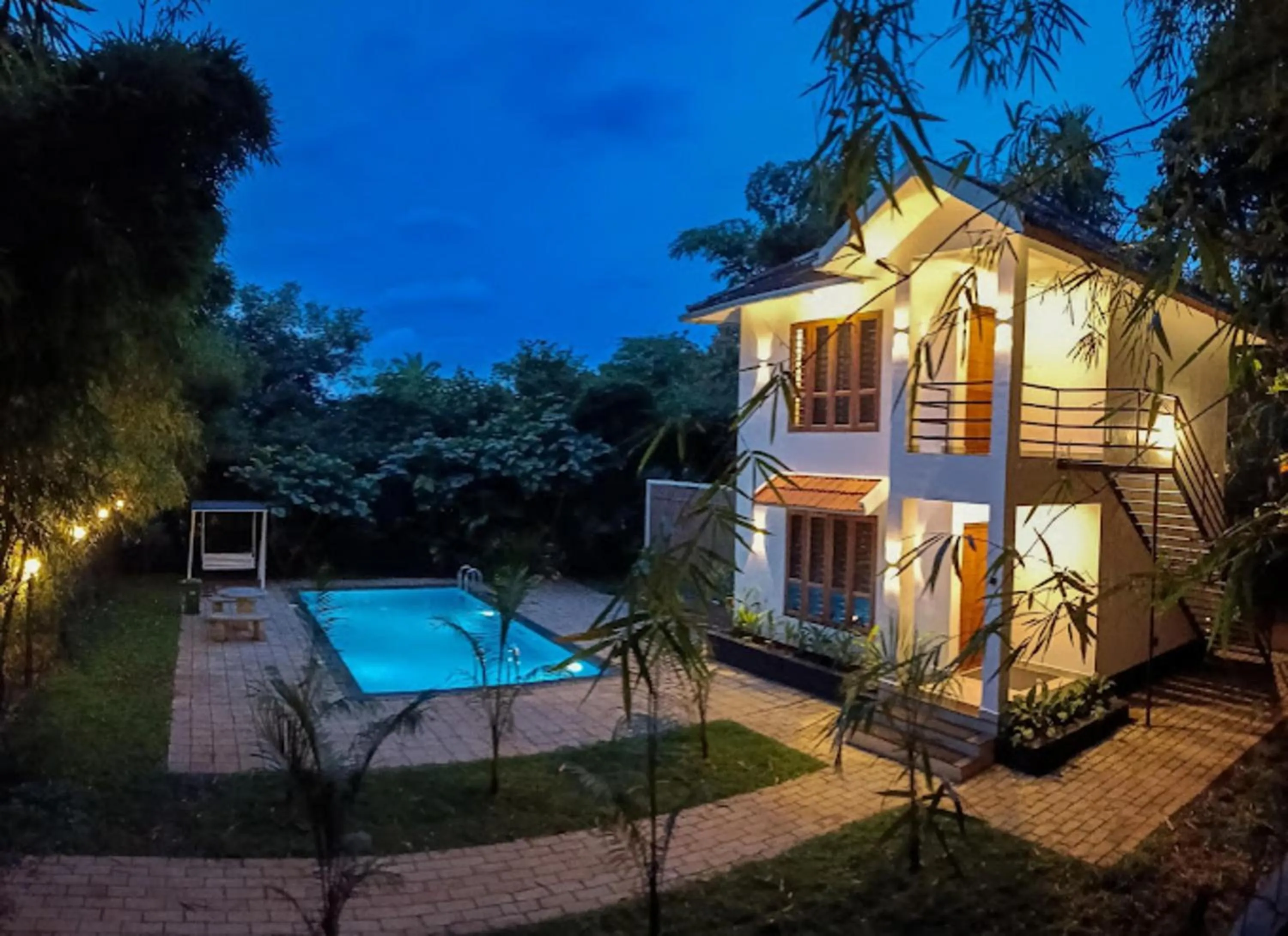 Swimming pool in Le Eden Premium Wayanad Pool Resort