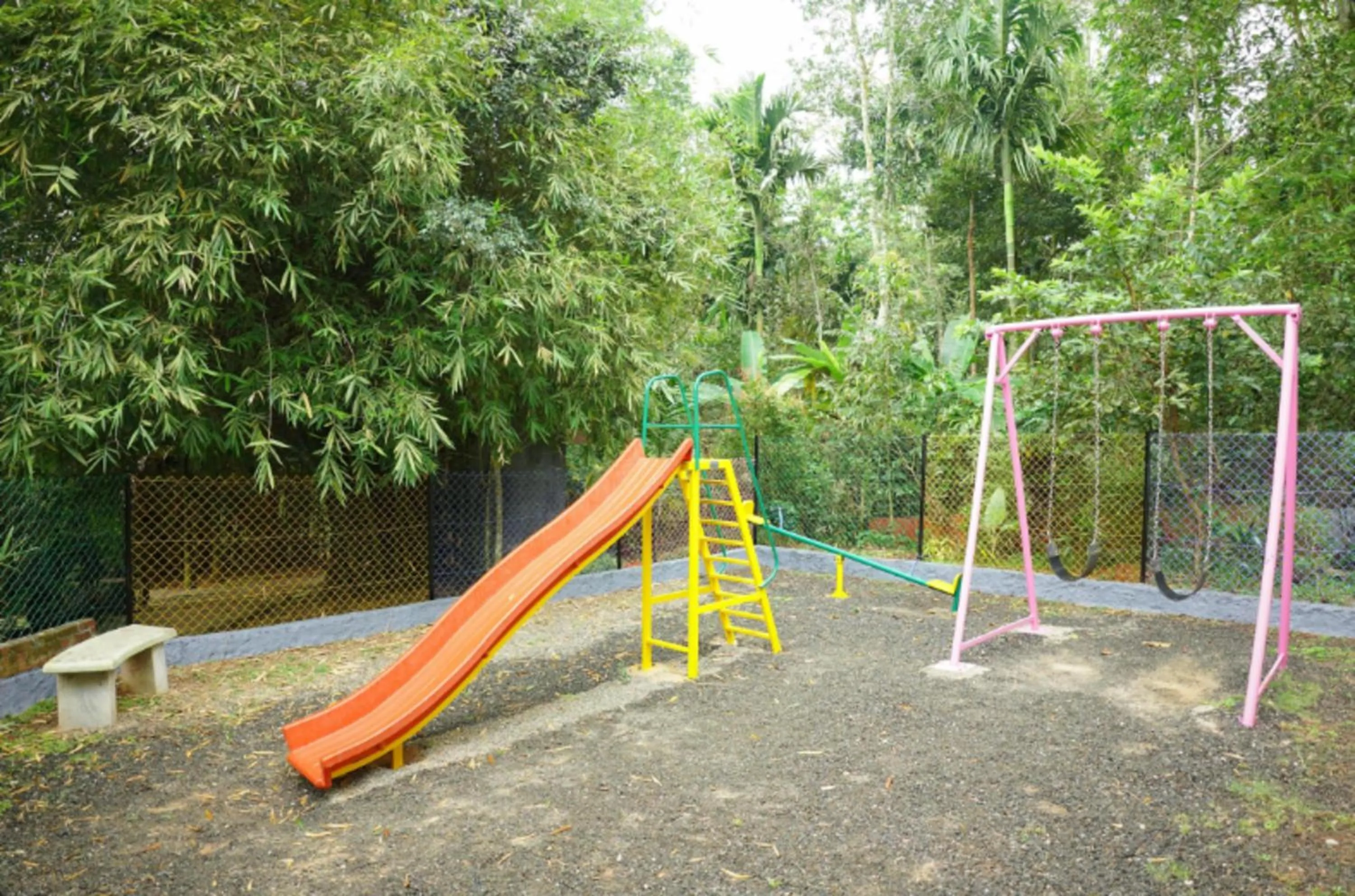 Children play ground in Le Eden Premium Wayanad Pool Resort