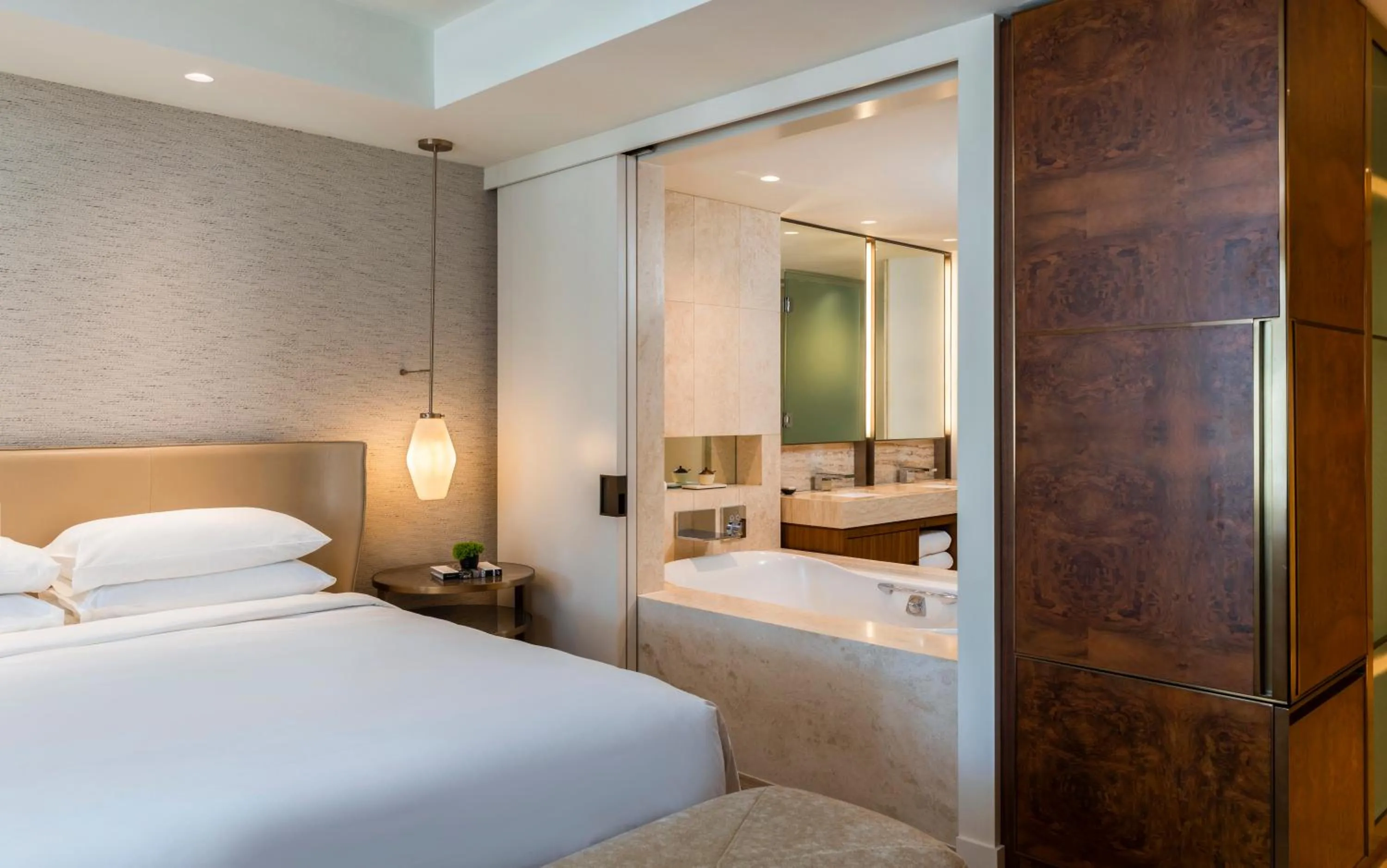 Bathroom, Bed in Park Hyatt Chicago