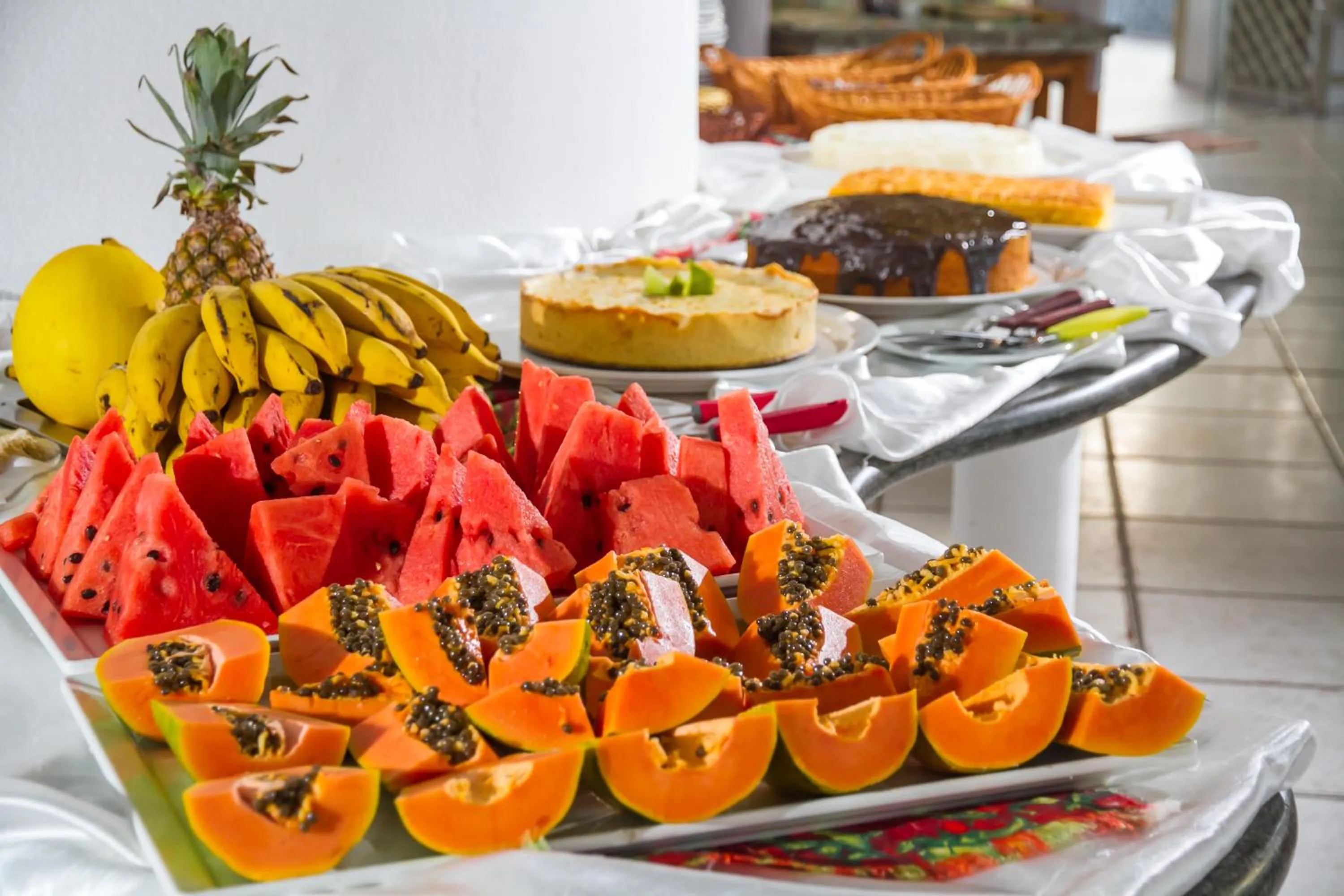 Food and drinks in Garça Branca Praia Hotel