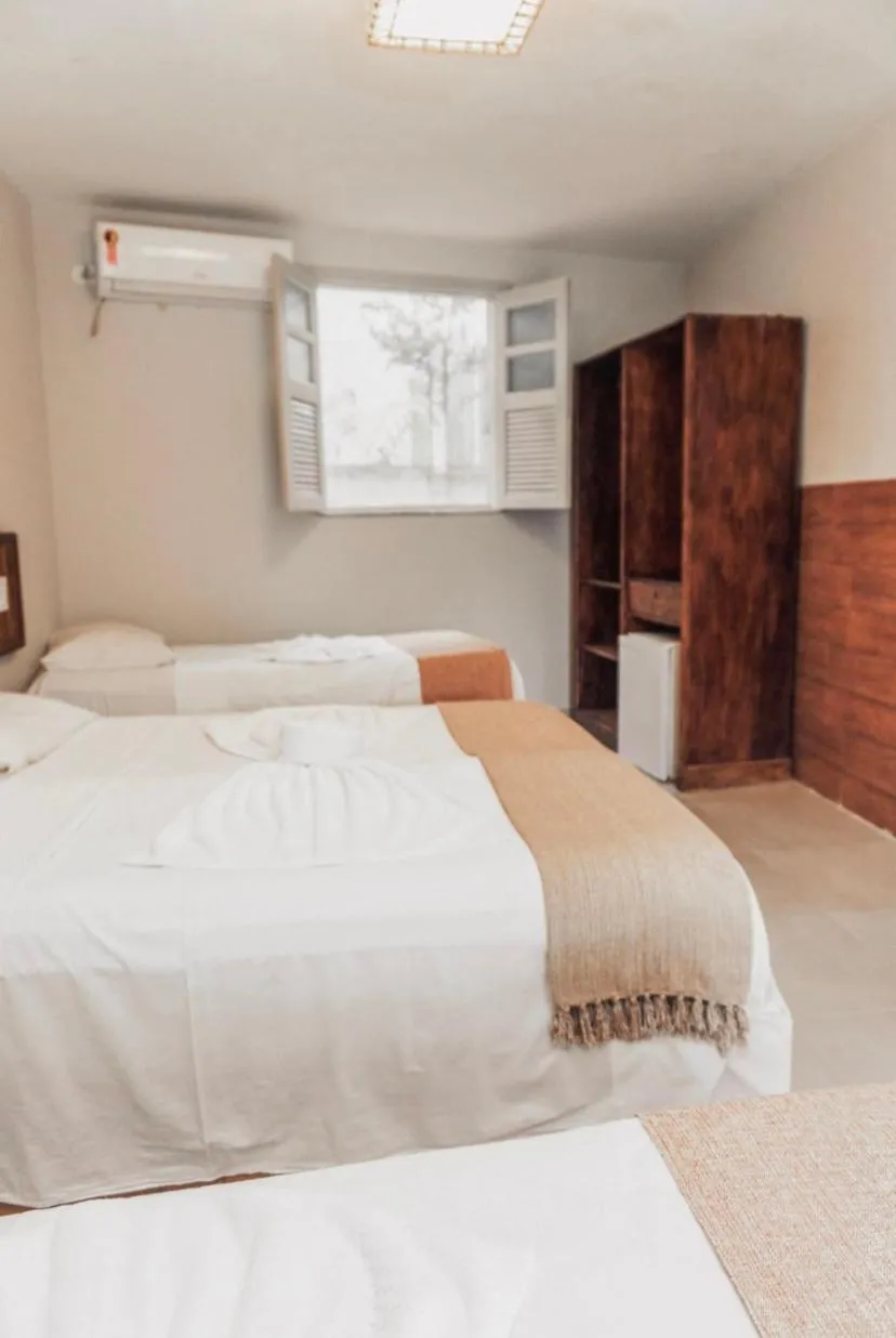 Bed in Garça Branca Praia Hotel