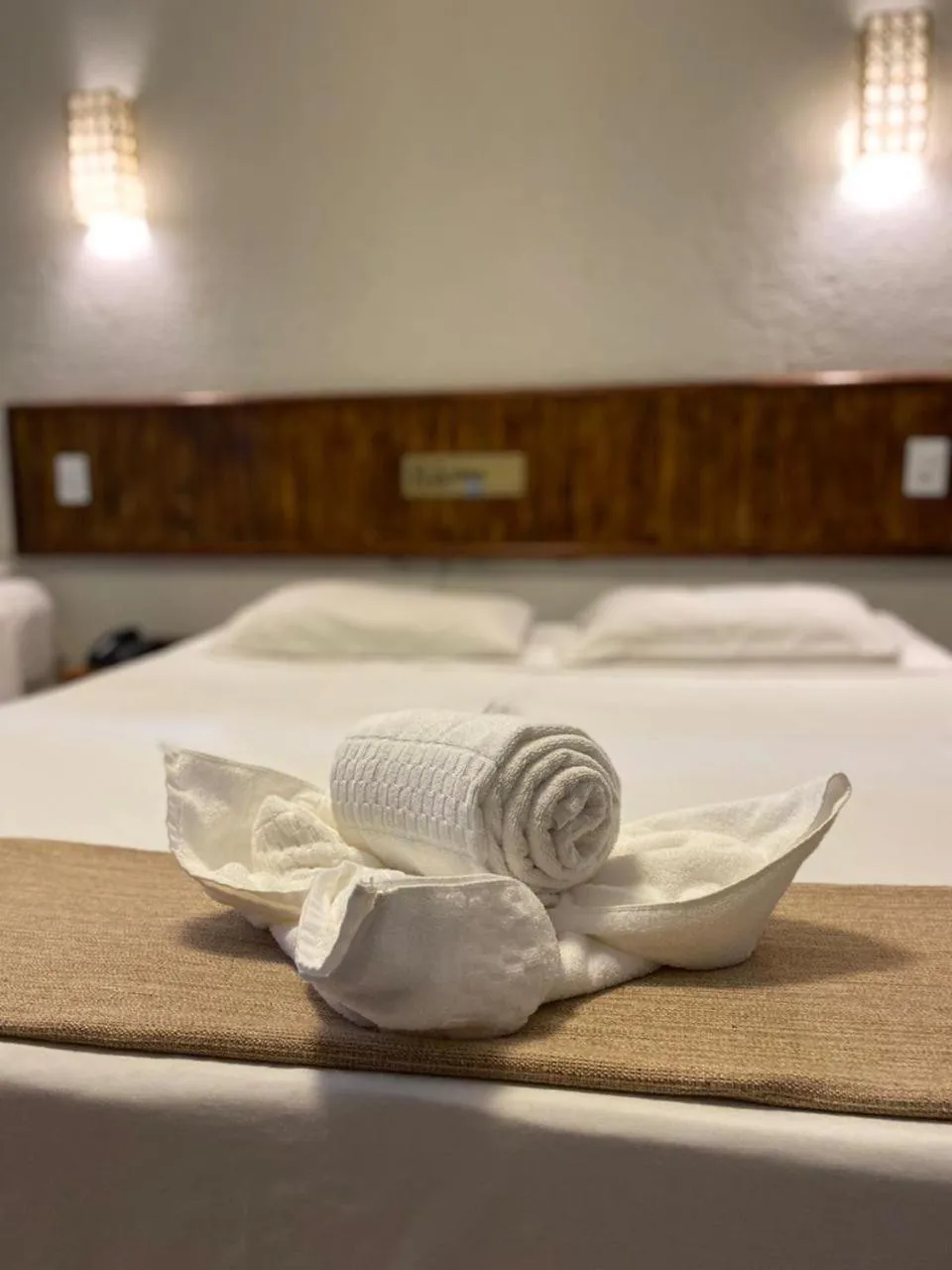 Bed in Garça Branca Praia Hotel