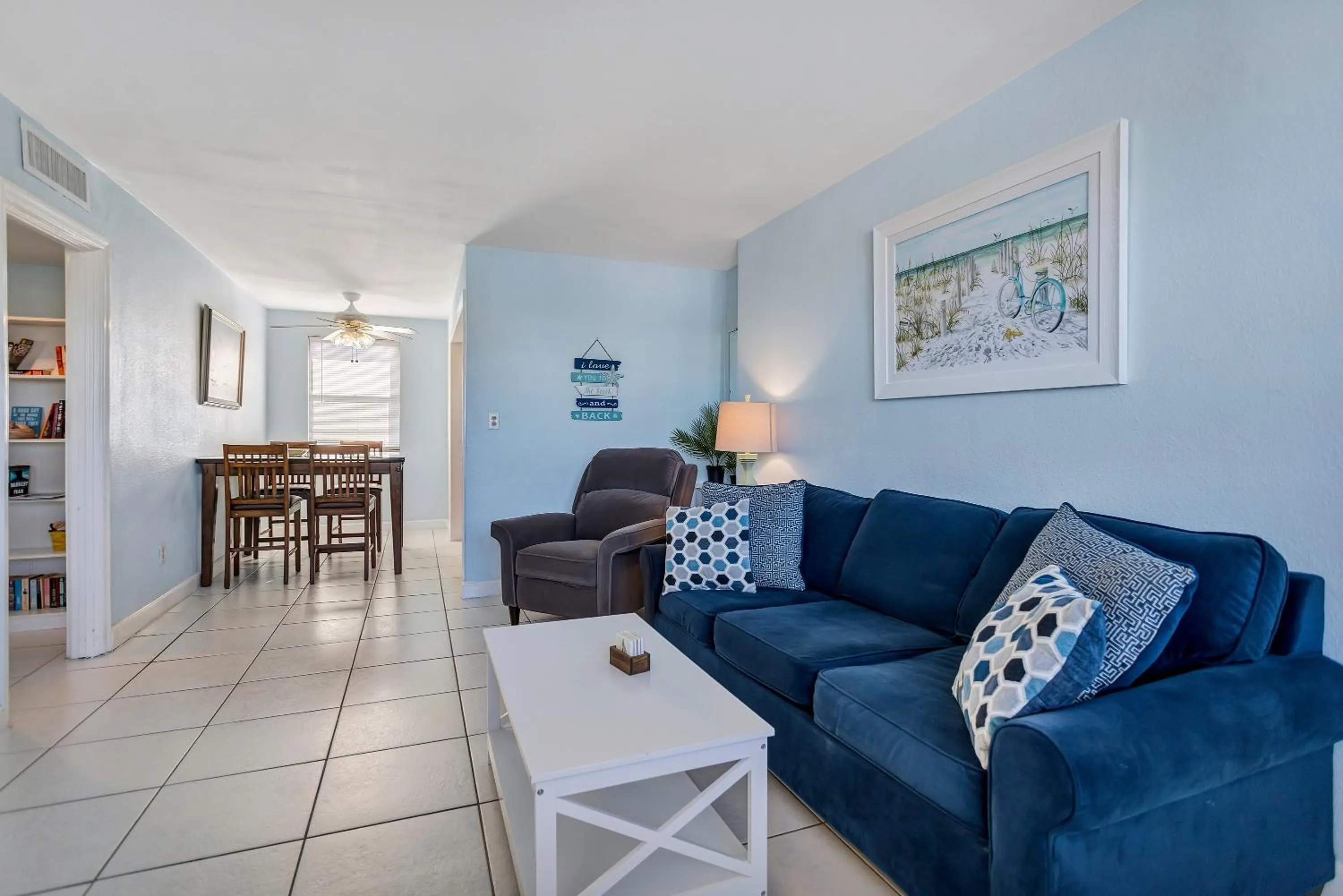 Living room in Gulf Winds Resort by Travel Resort Services