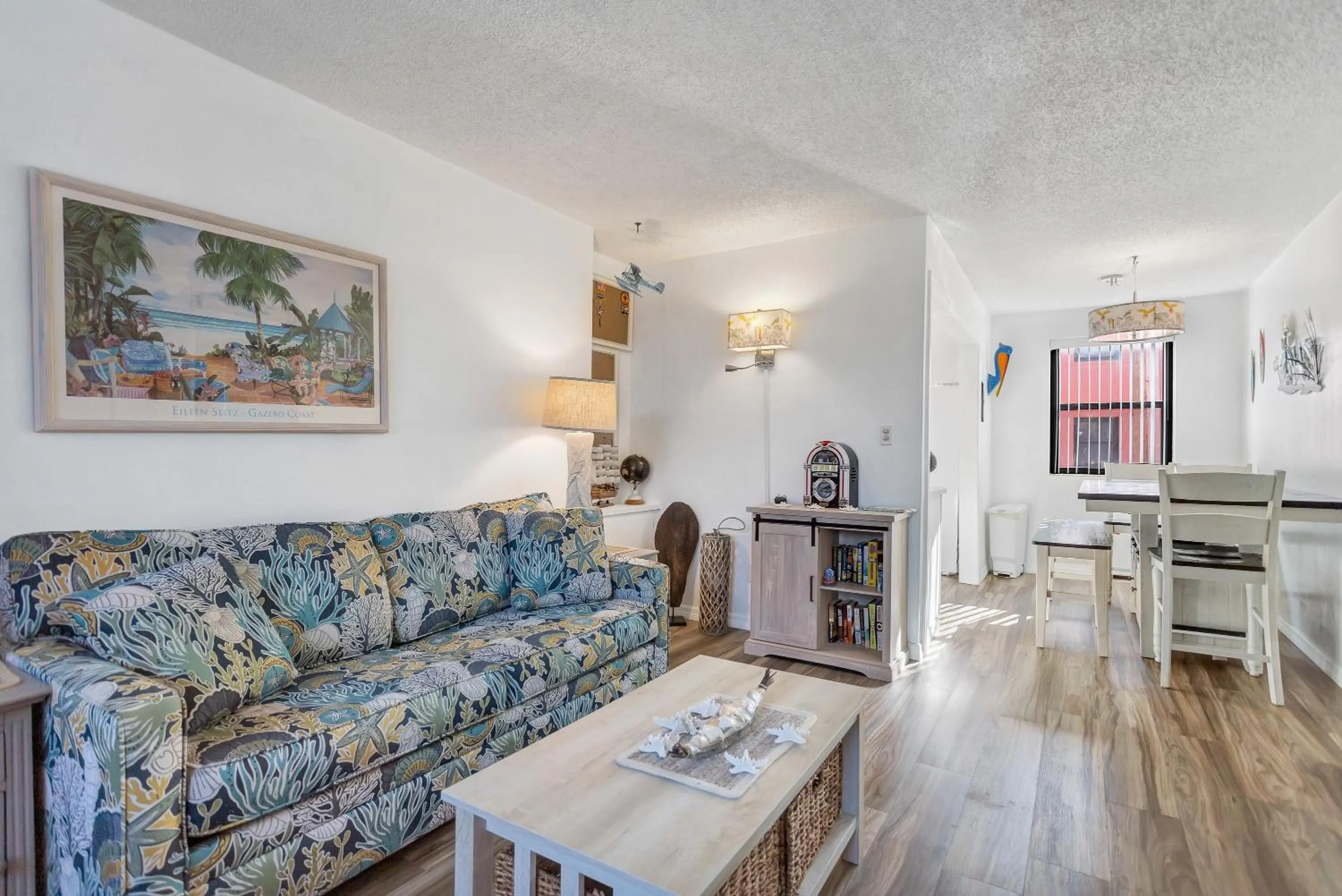 Living room in Gulf Winds Resort by Travel Resort Services