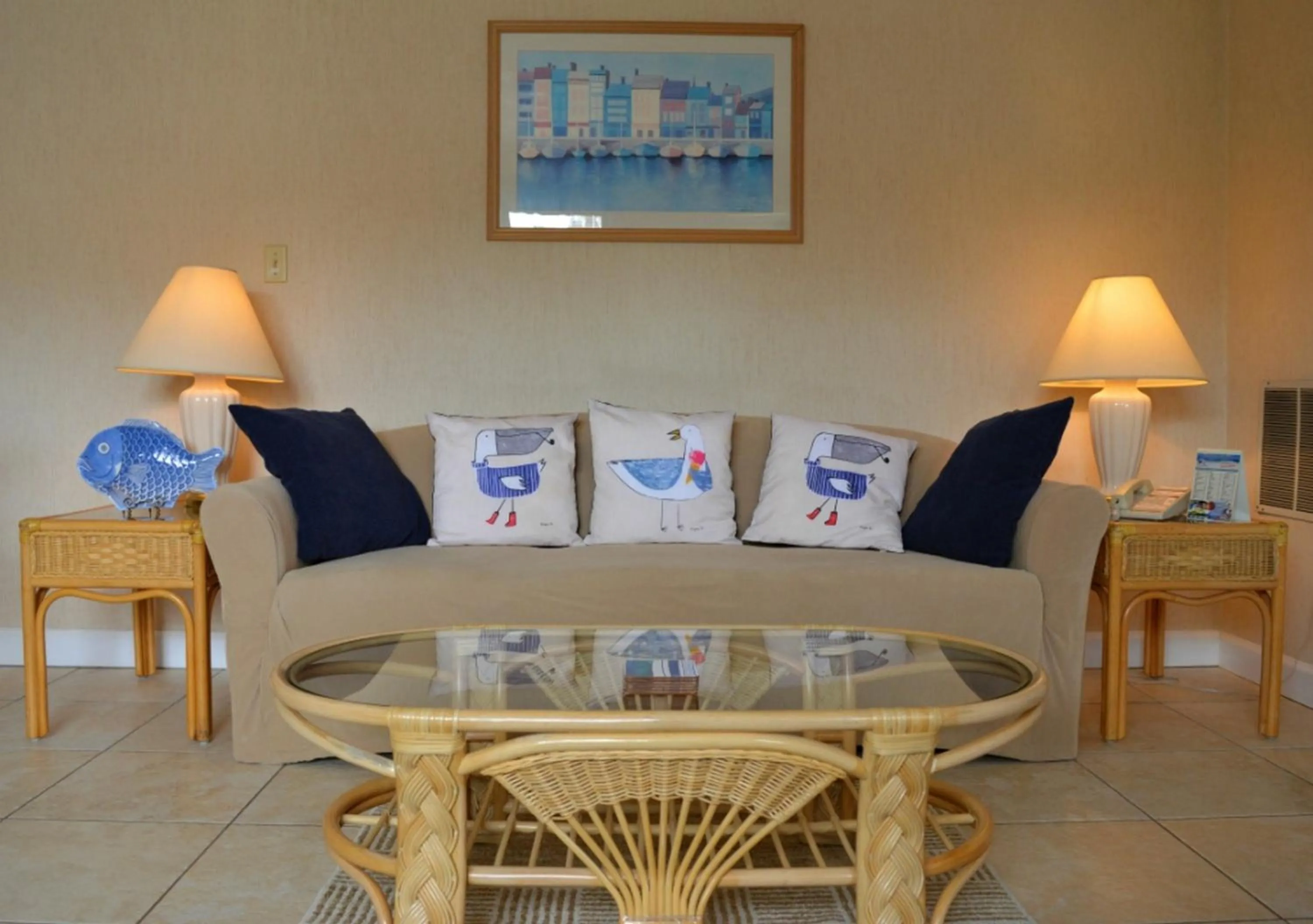 Living room in Gulf Winds Resort by Travel Resort Services