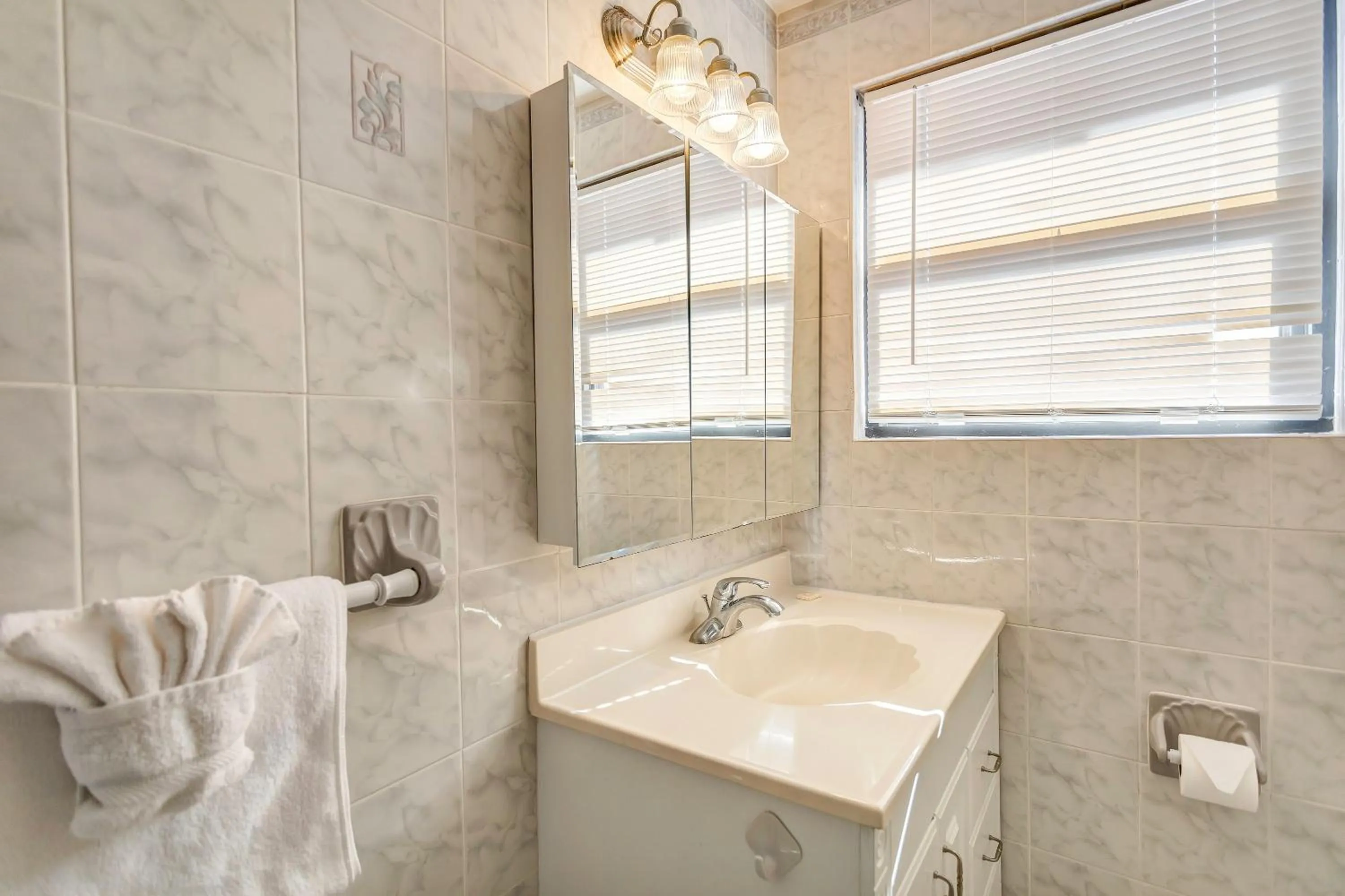 Bathroom in Gulf Winds Resort by Travel Resort Services