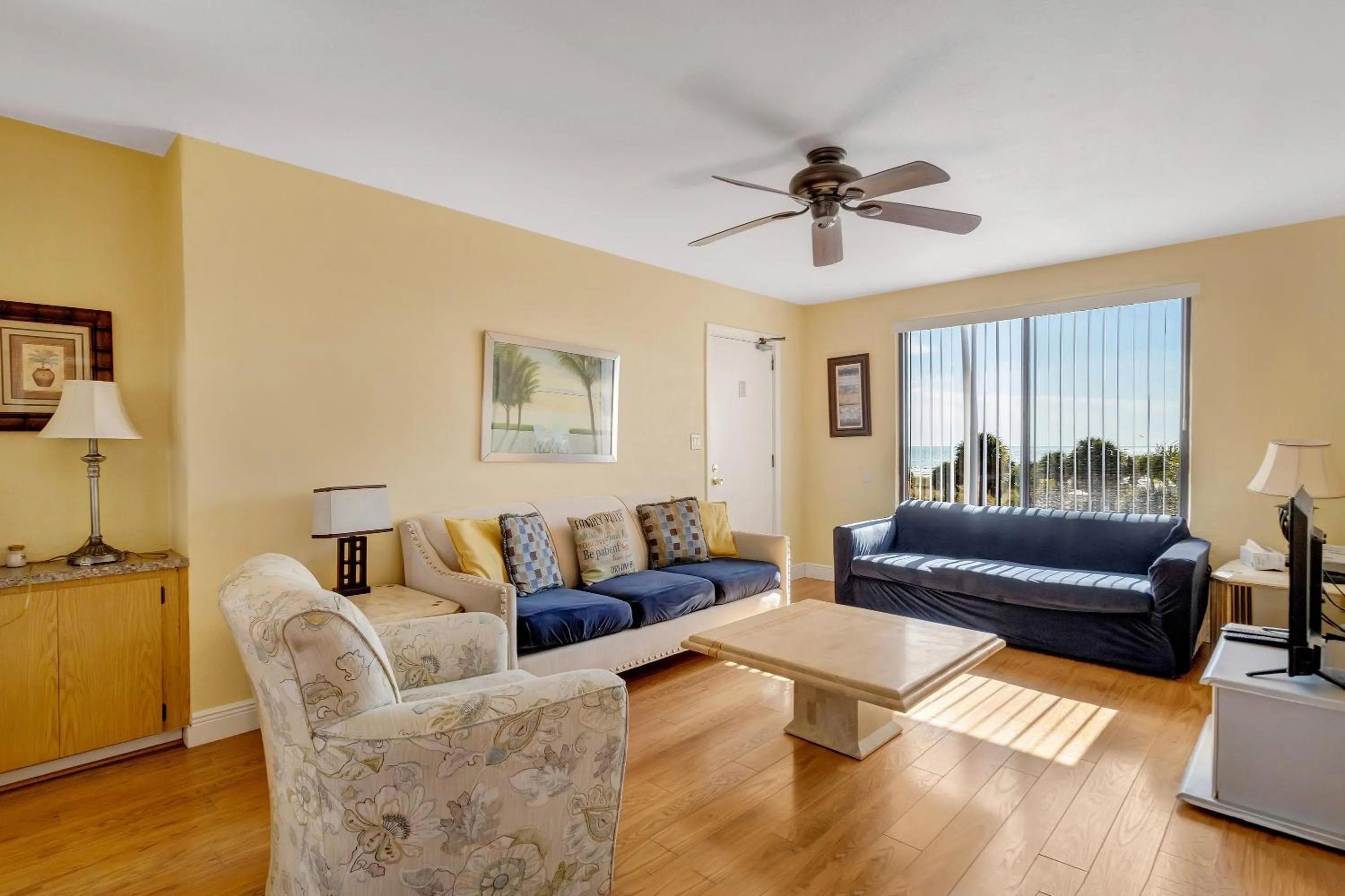 Living room in Gulf Winds Resort by Travel Resort Services