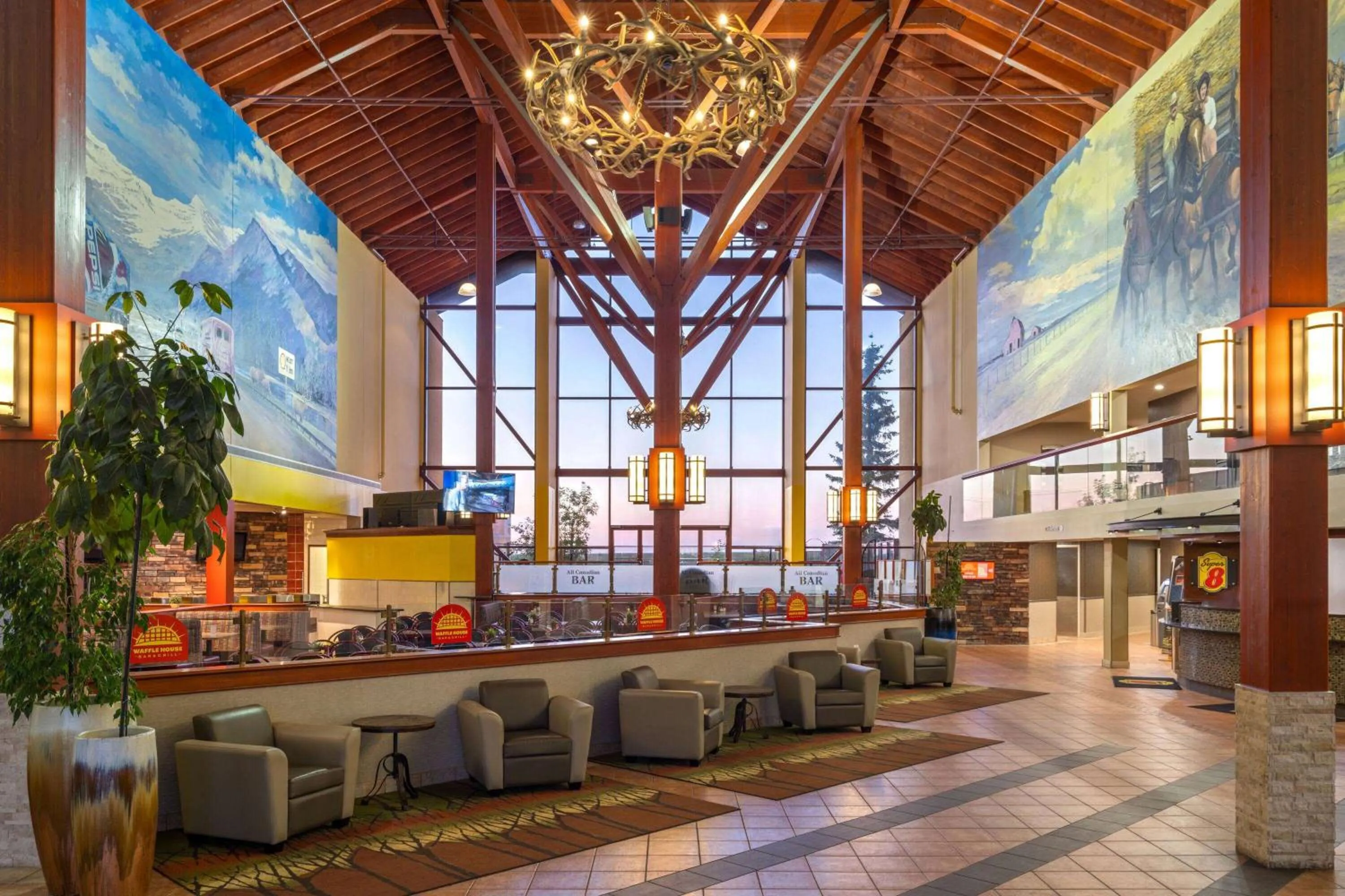 Lobby or reception in Super 8 by Wyndham Sherwood Park/Edmonton Area