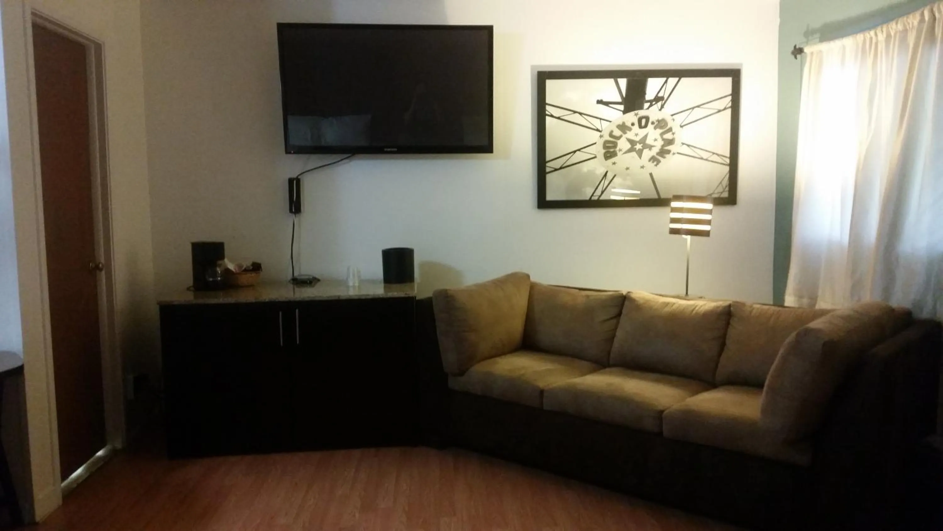 Communal lounge/ TV room in The Gold Lodge