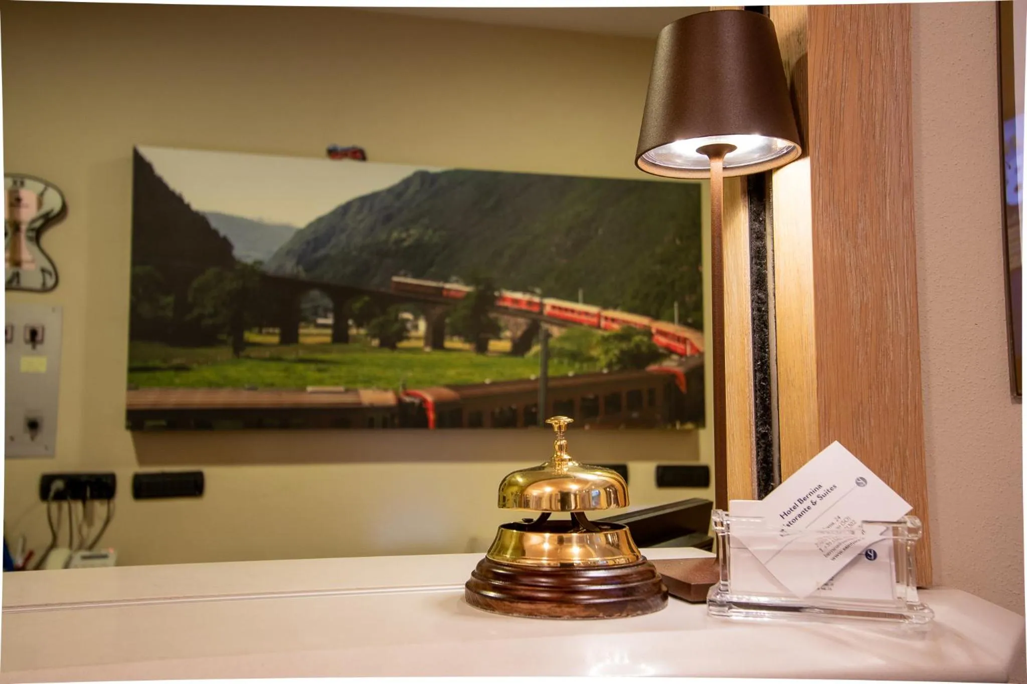 Lobby or reception in Hotel Bernina