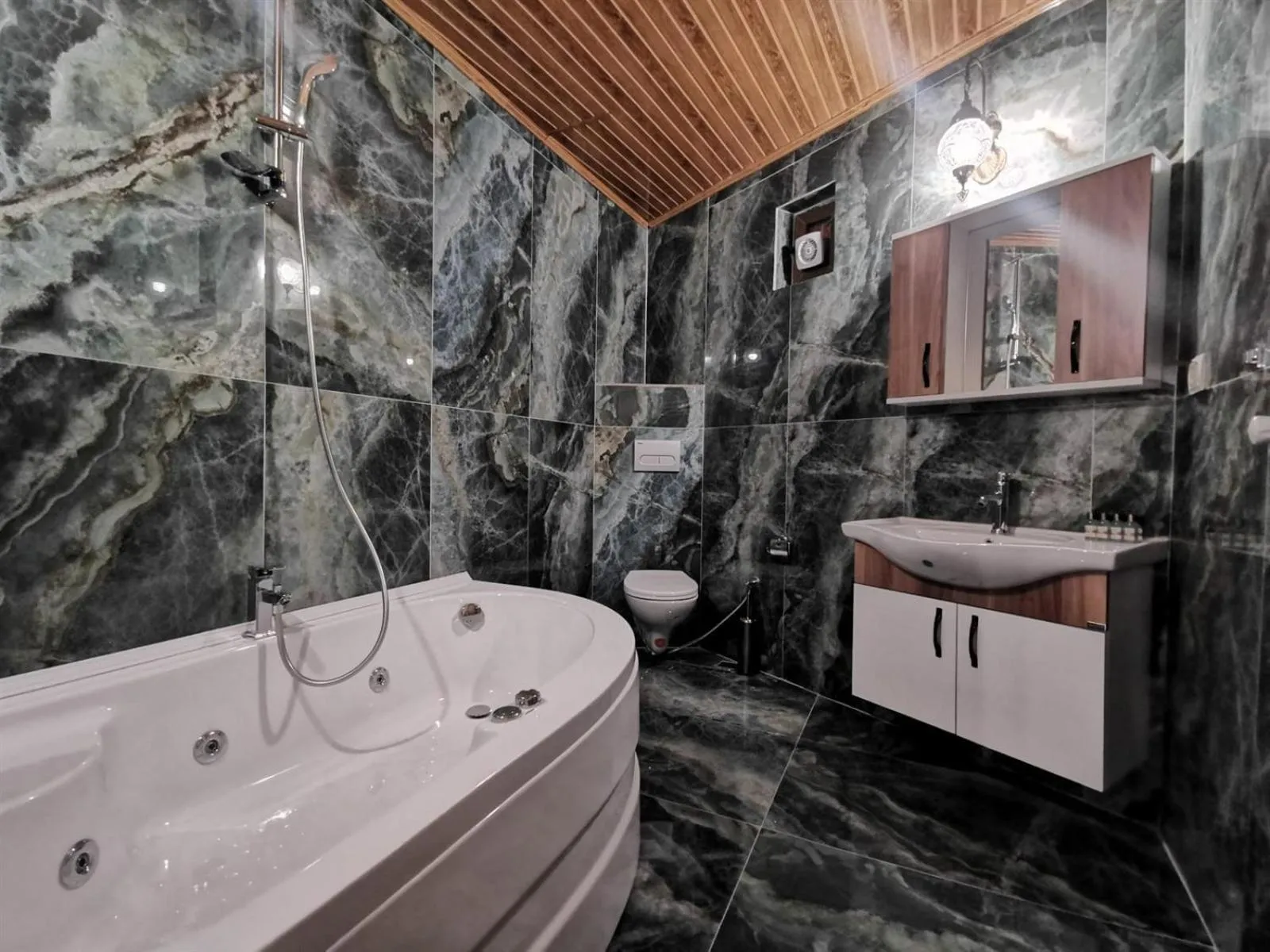 Shower in Falcon Cave Suites