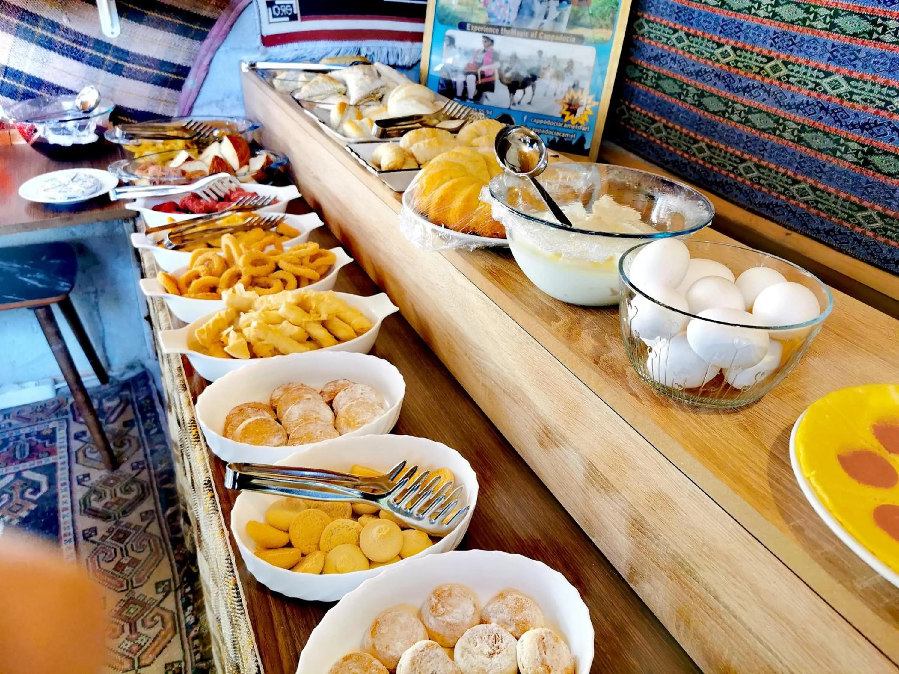 Buffet breakfast in Falcon Cave Suites