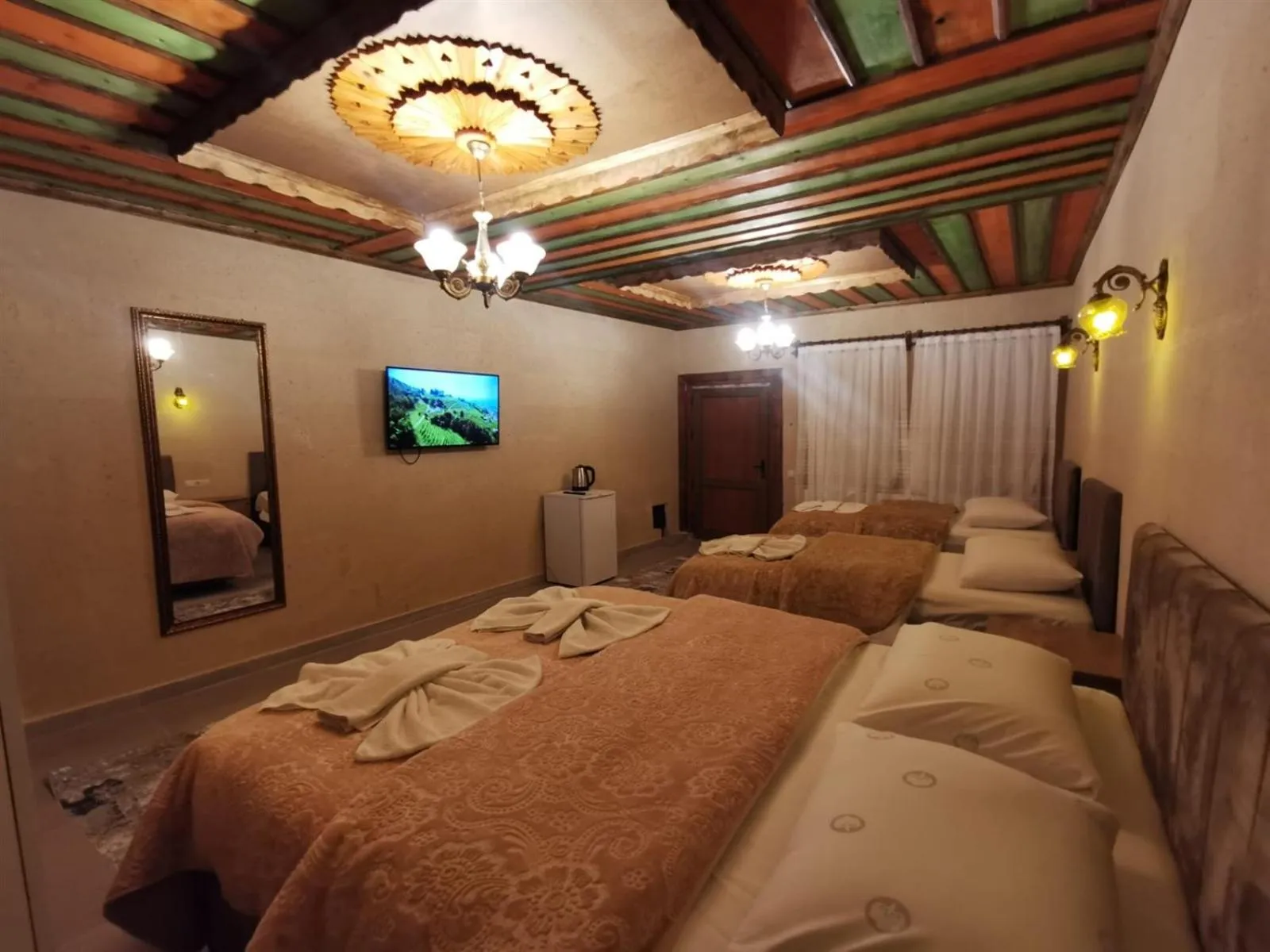 Bed in Falcon Cave Suites