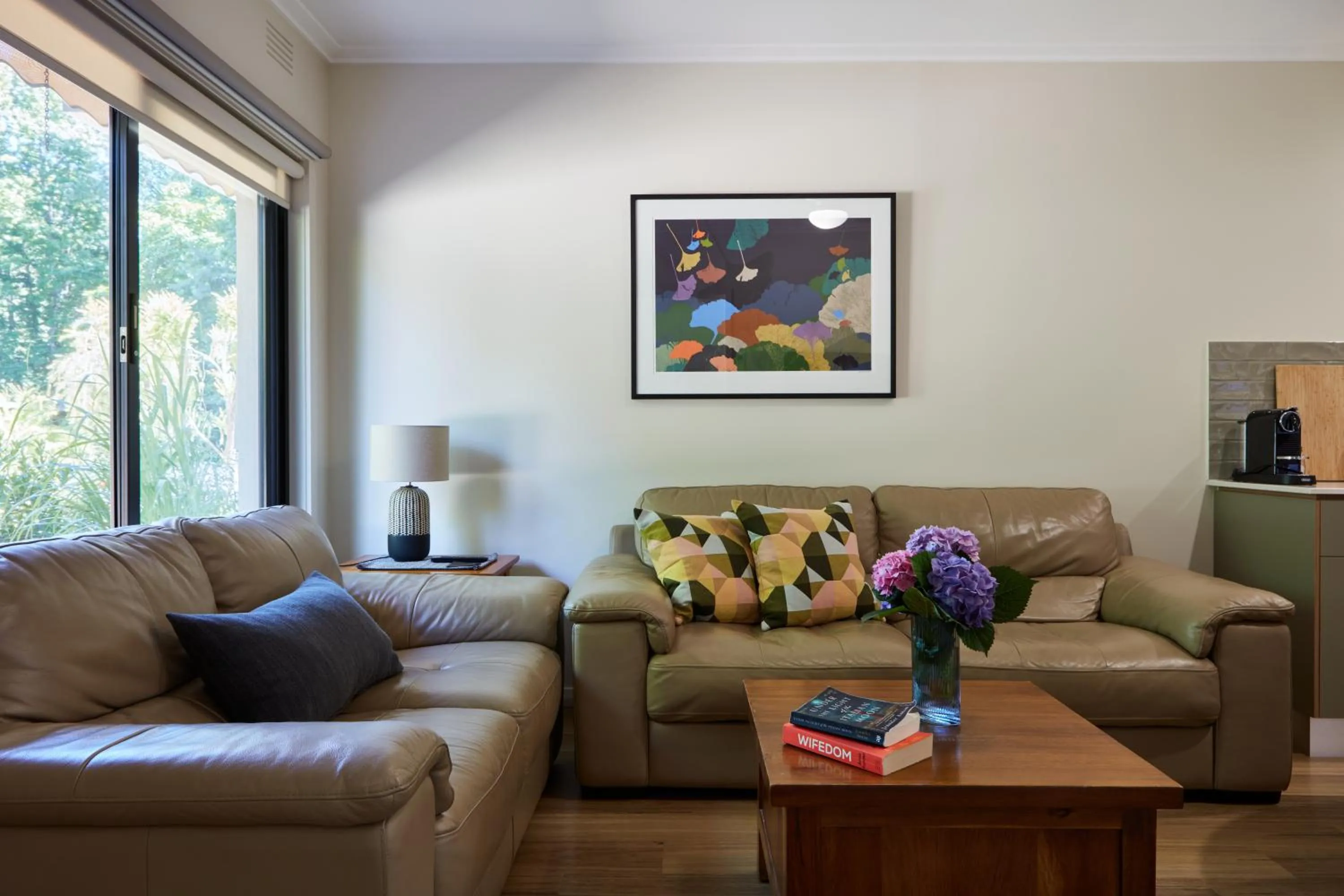 Living room in Goldfield Holiday Units