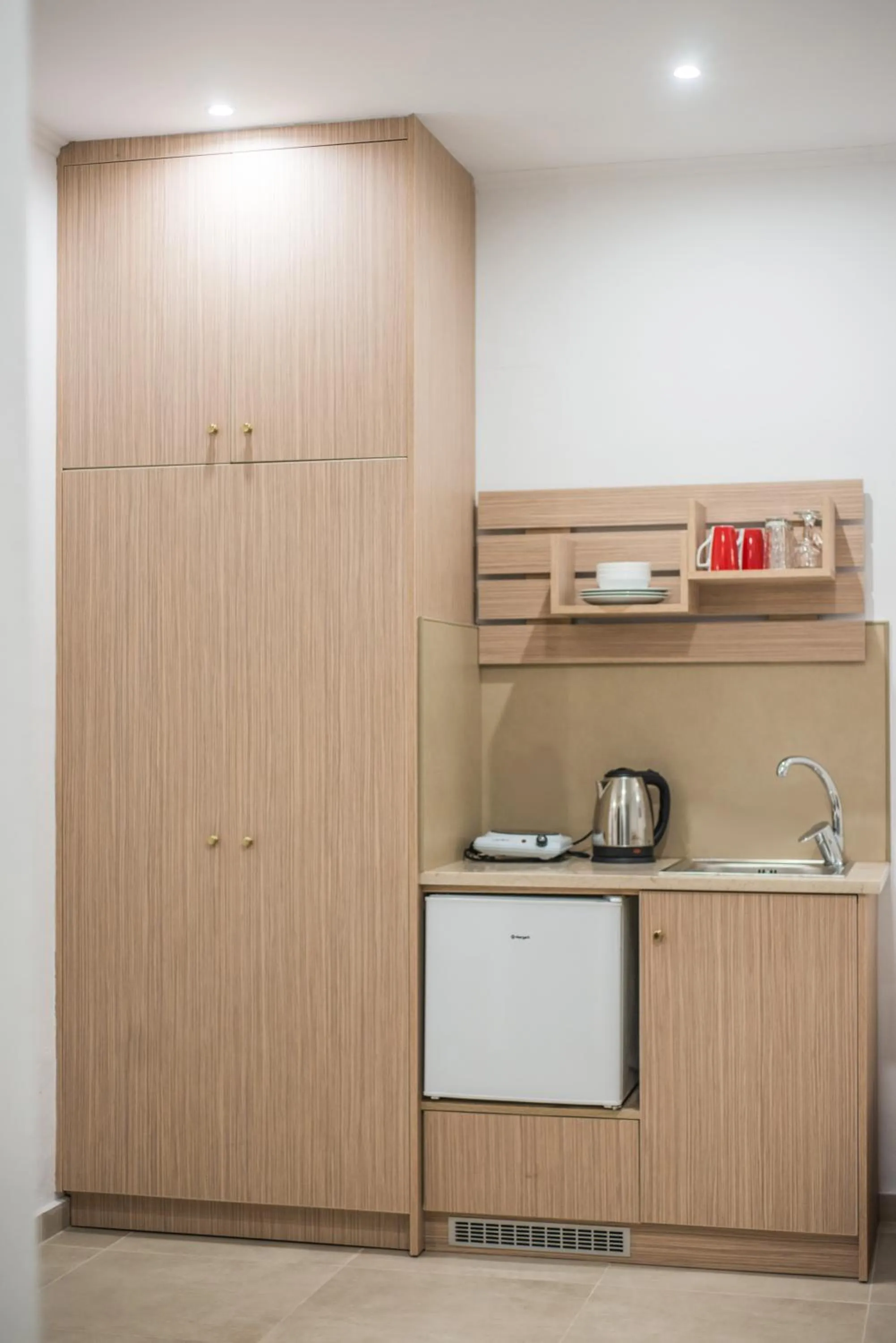 Kitchen or kitchenette in Stefania Studios by Estia