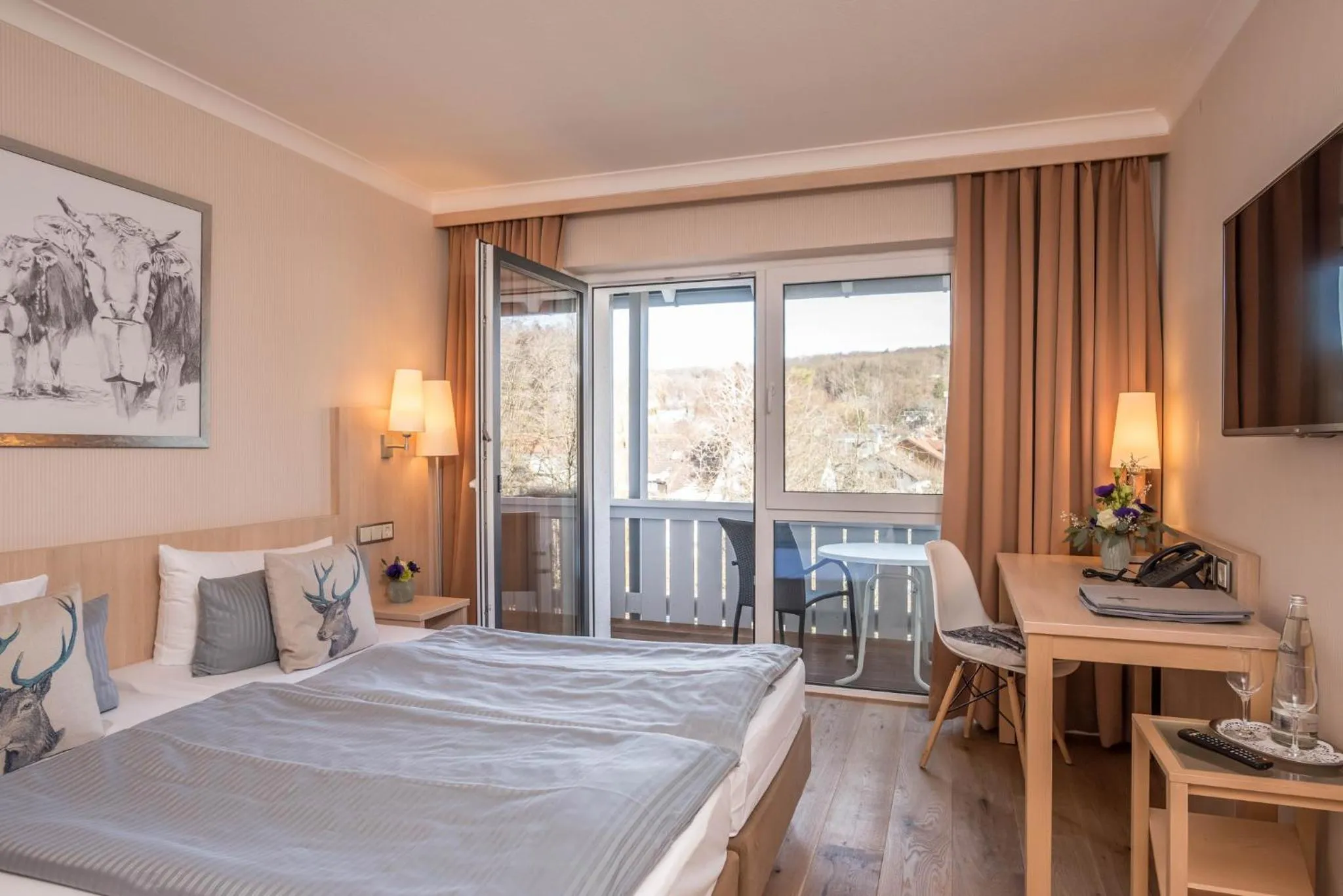 Photo of the whole room, Bed in Ammersee-Hotel