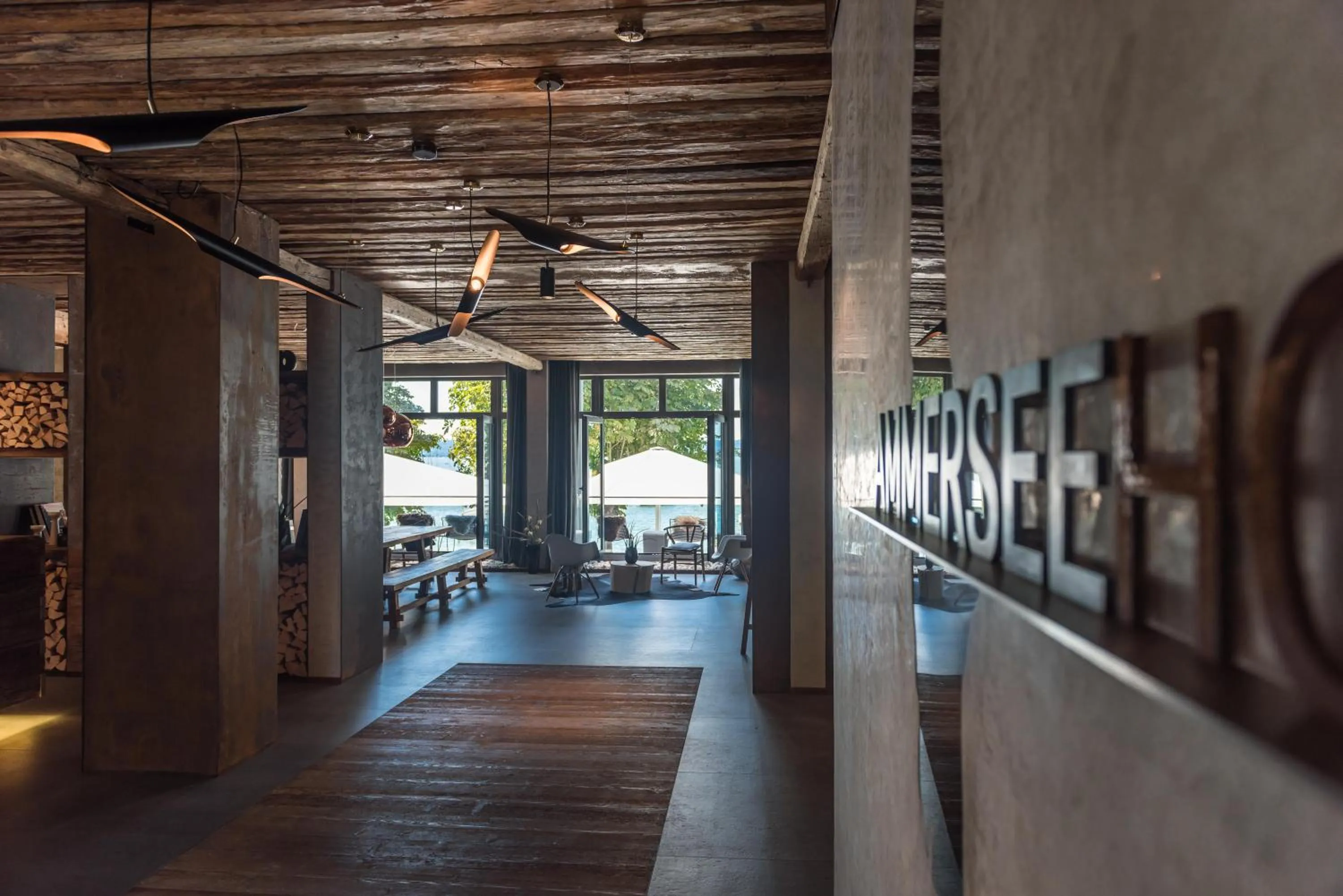 Lobby or reception in Ammersee-Hotel