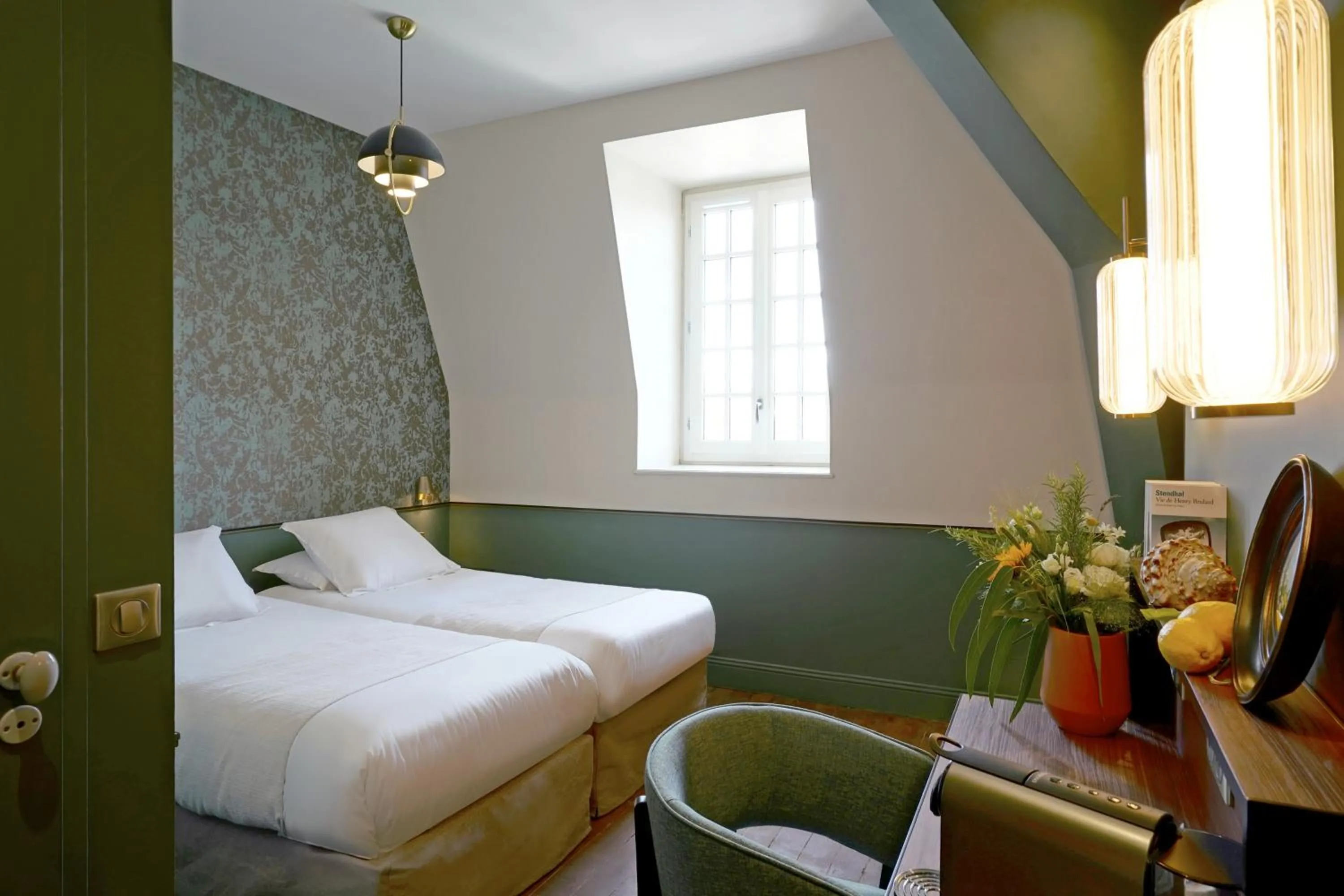 Bed in Hotel Des Prélats