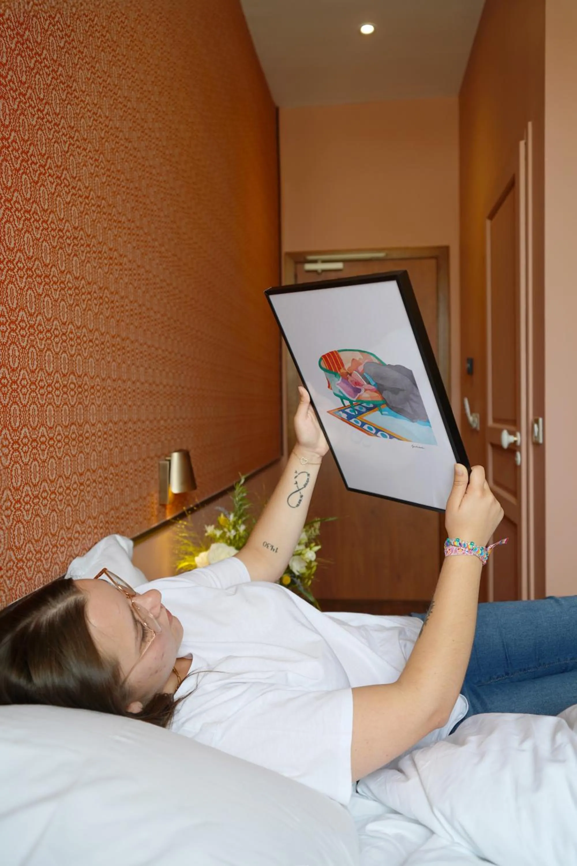 Bed in Hotel Des Prélats