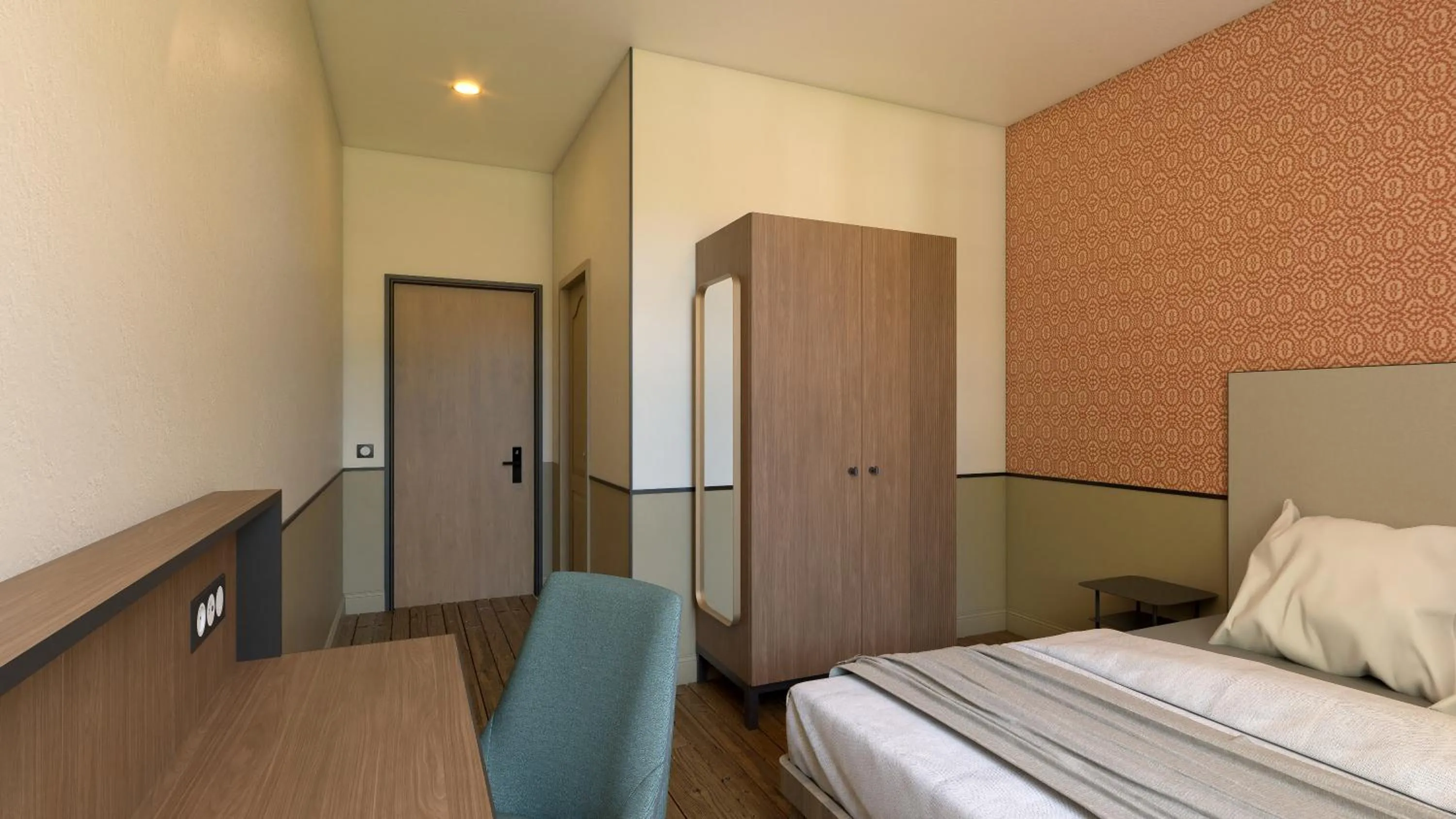 Bed in Hotel Des Prélats