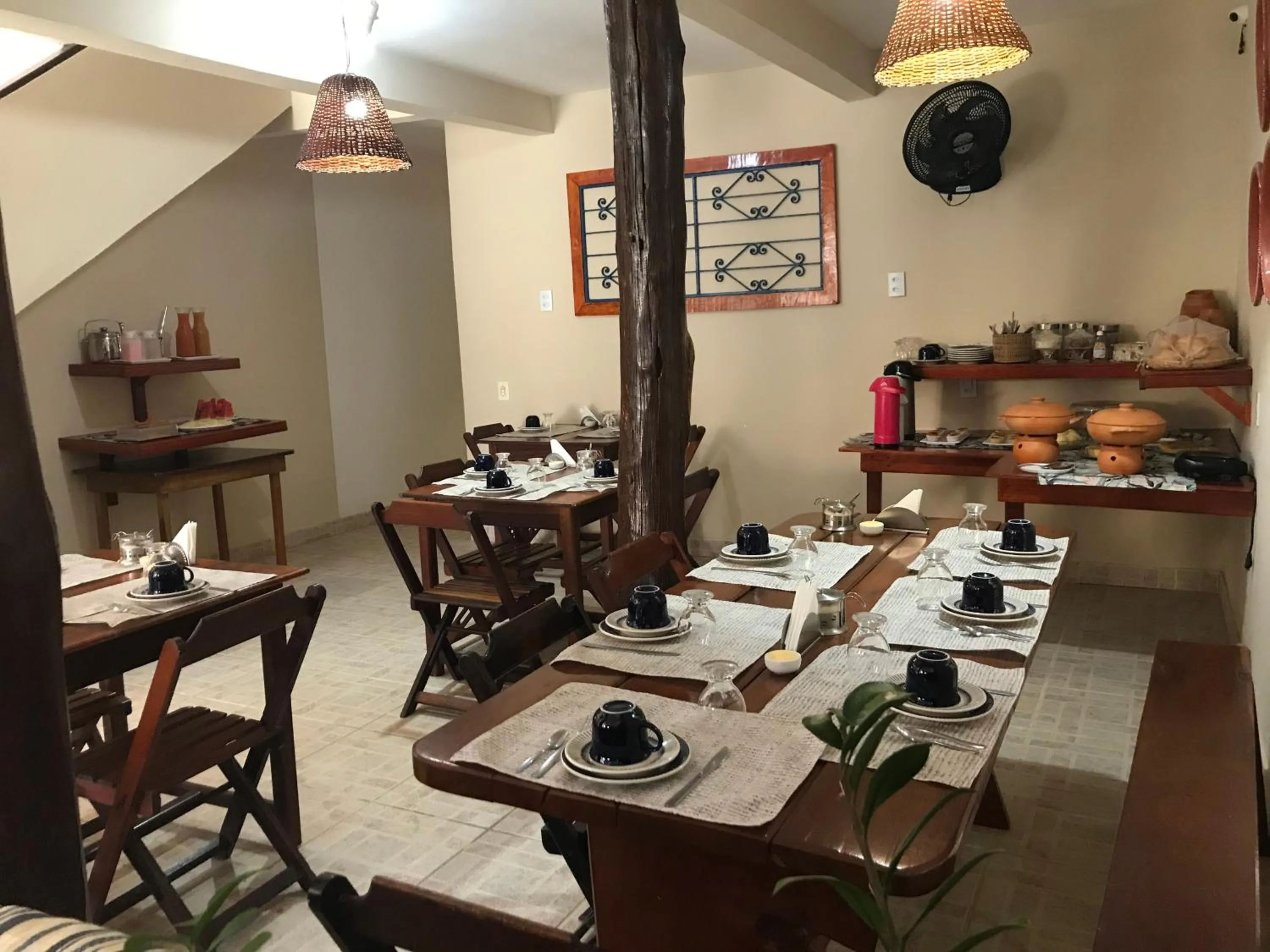 Dining area in Pousada Ilha do Encanto