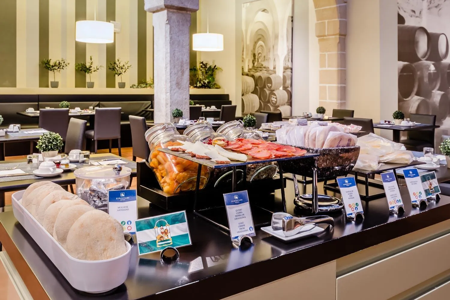 Buffet breakfast in Eurostars Asta Regia Jerez