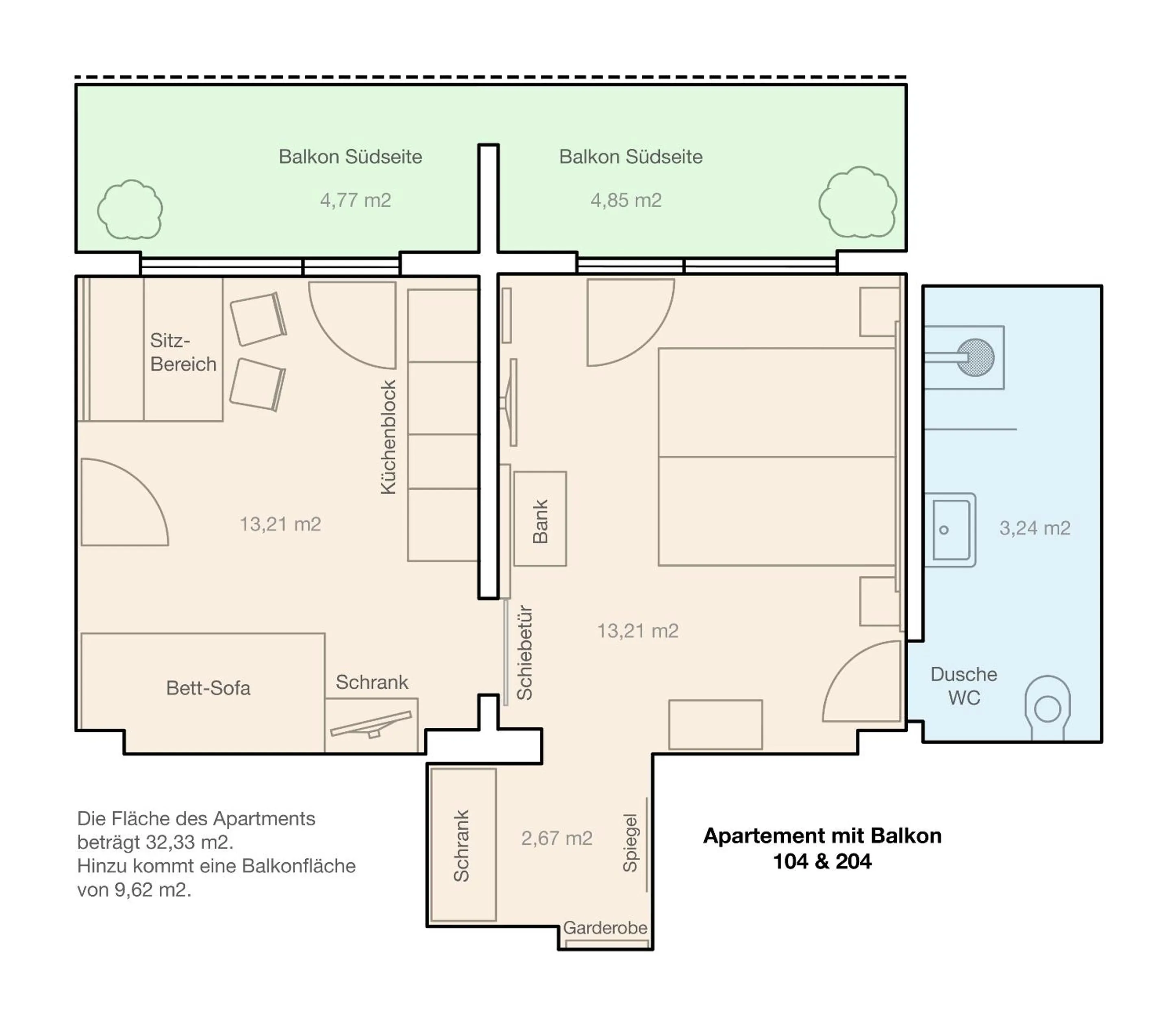 Floor plan in Hotel & Suites Glück Auf