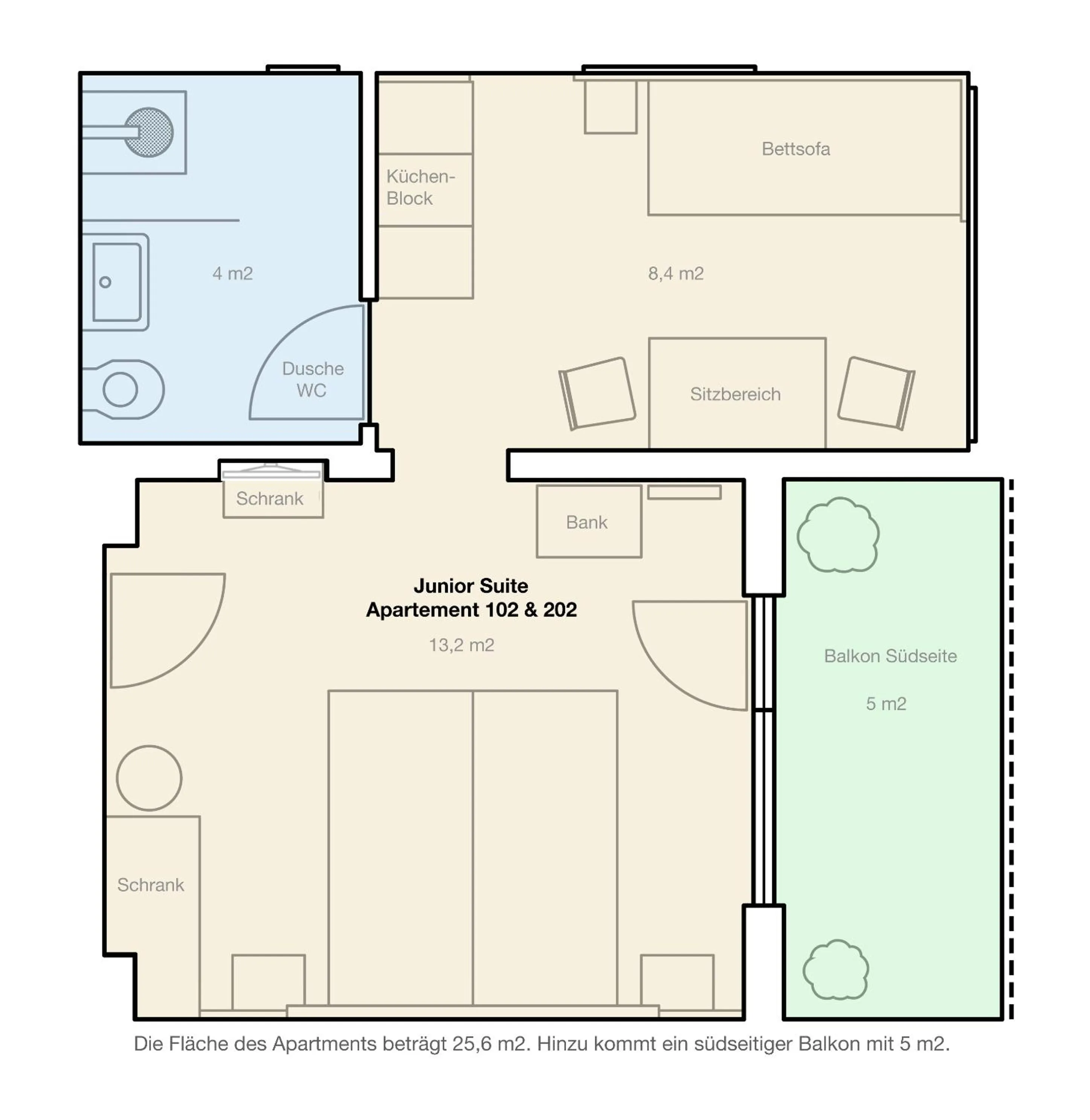 Floor plan in Hotel & Suites Glück Auf