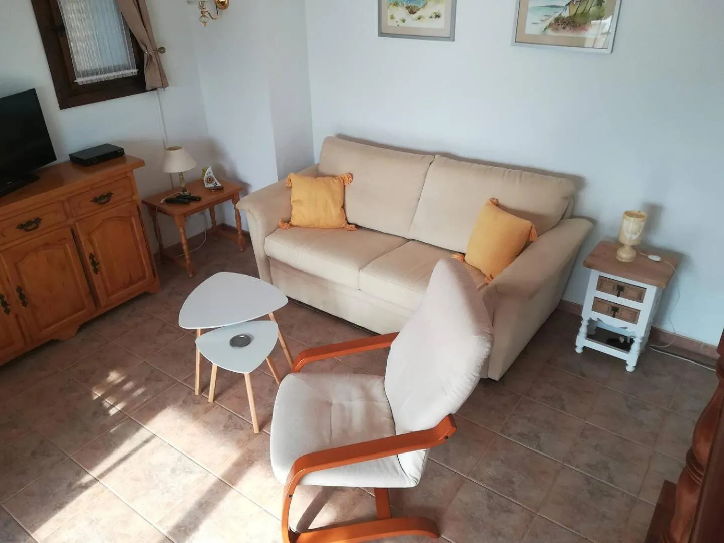 Living room in FerienwohnungMoraira